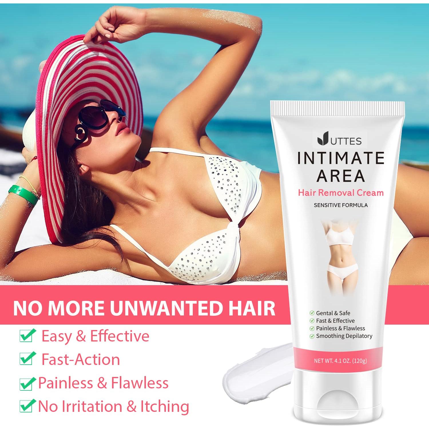 Crema Depilatoria Intima para Mujeres 150g - Suave y Efectiva