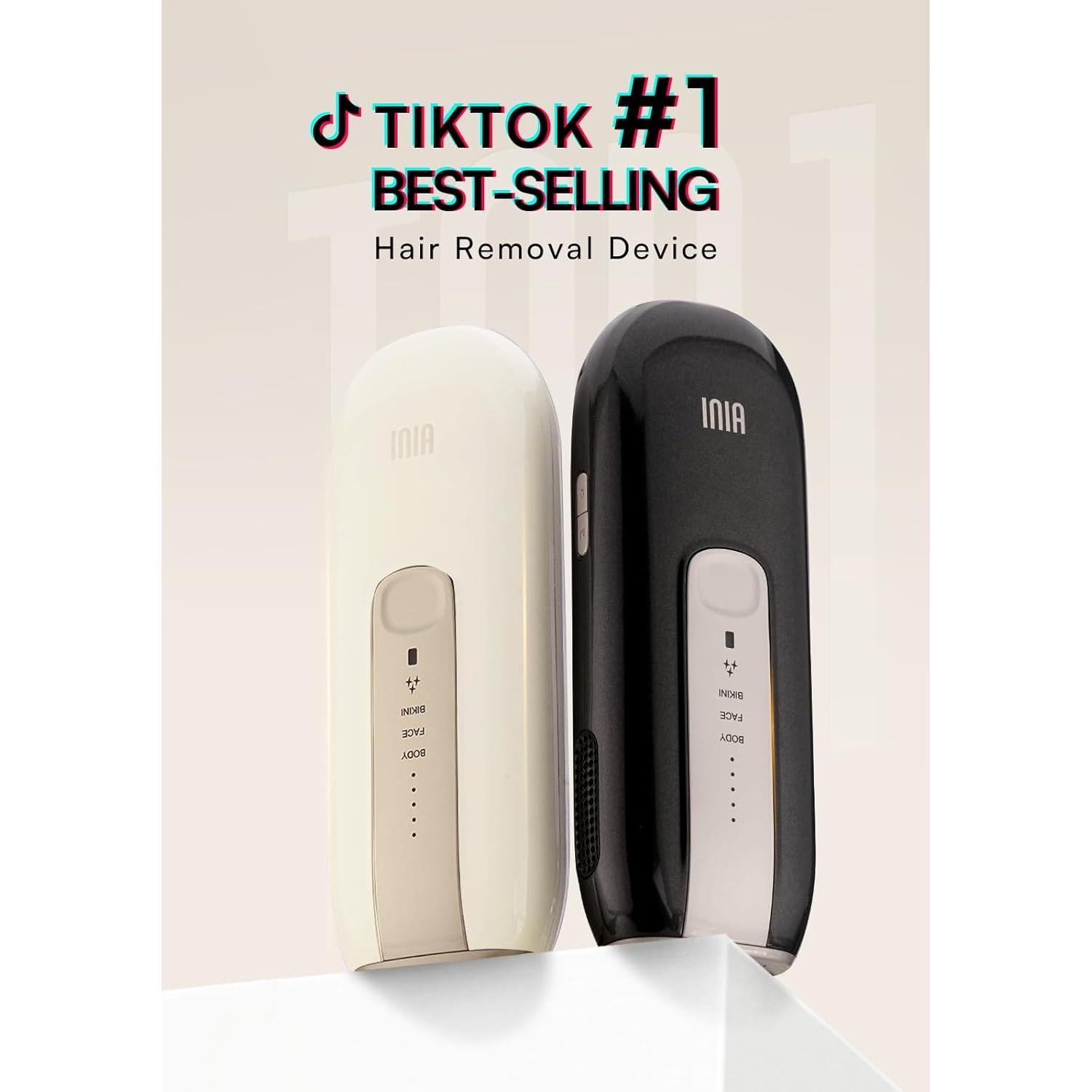 Depilador Láser INIA Fond para Cuerpo y Cara, 5 Niveles