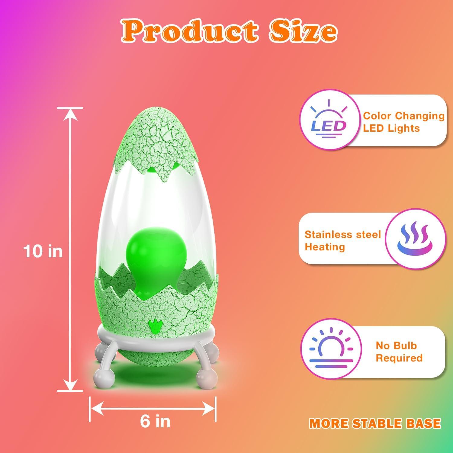 Lámpara de Movimiento Líquido WANNALAMP Huevo Dinosaurio 12 Colores