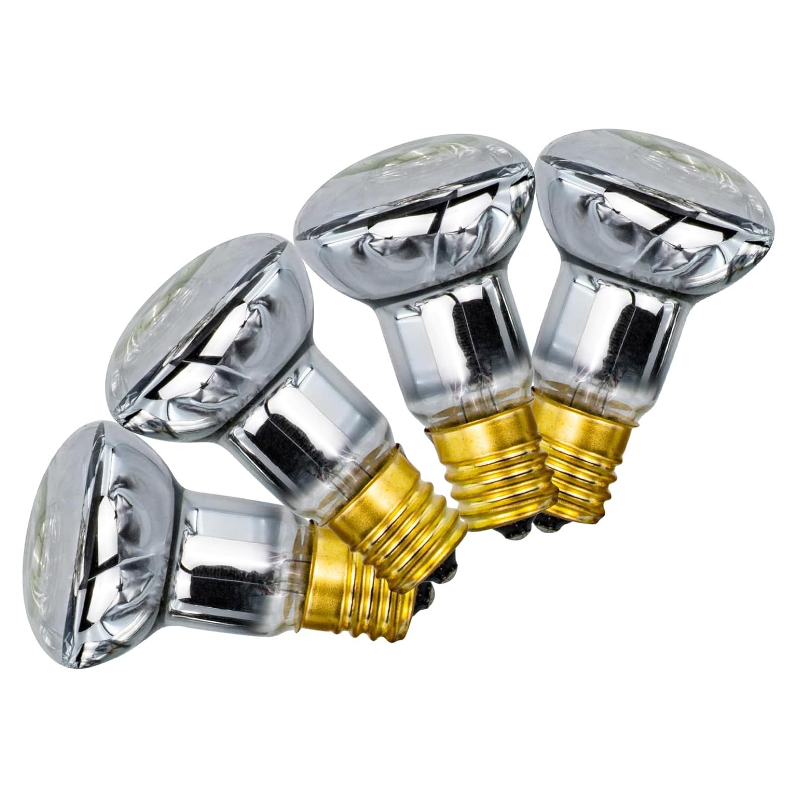 Paquete de 4 bombillas R39 E17 30W para lámparas de lava