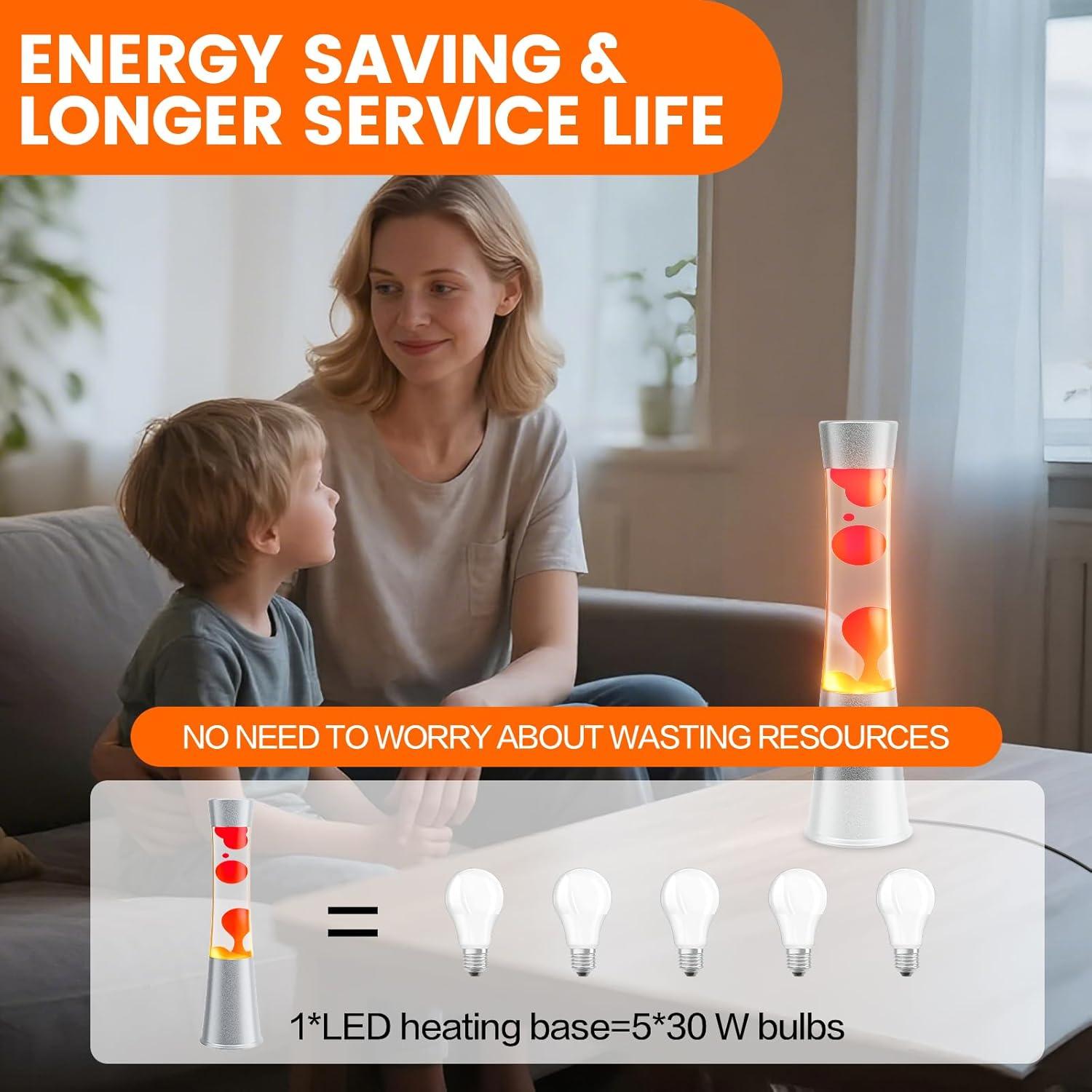 Lámpara de Movimiento Líquido XXMANX 32 cm Luz Nocturna Roja