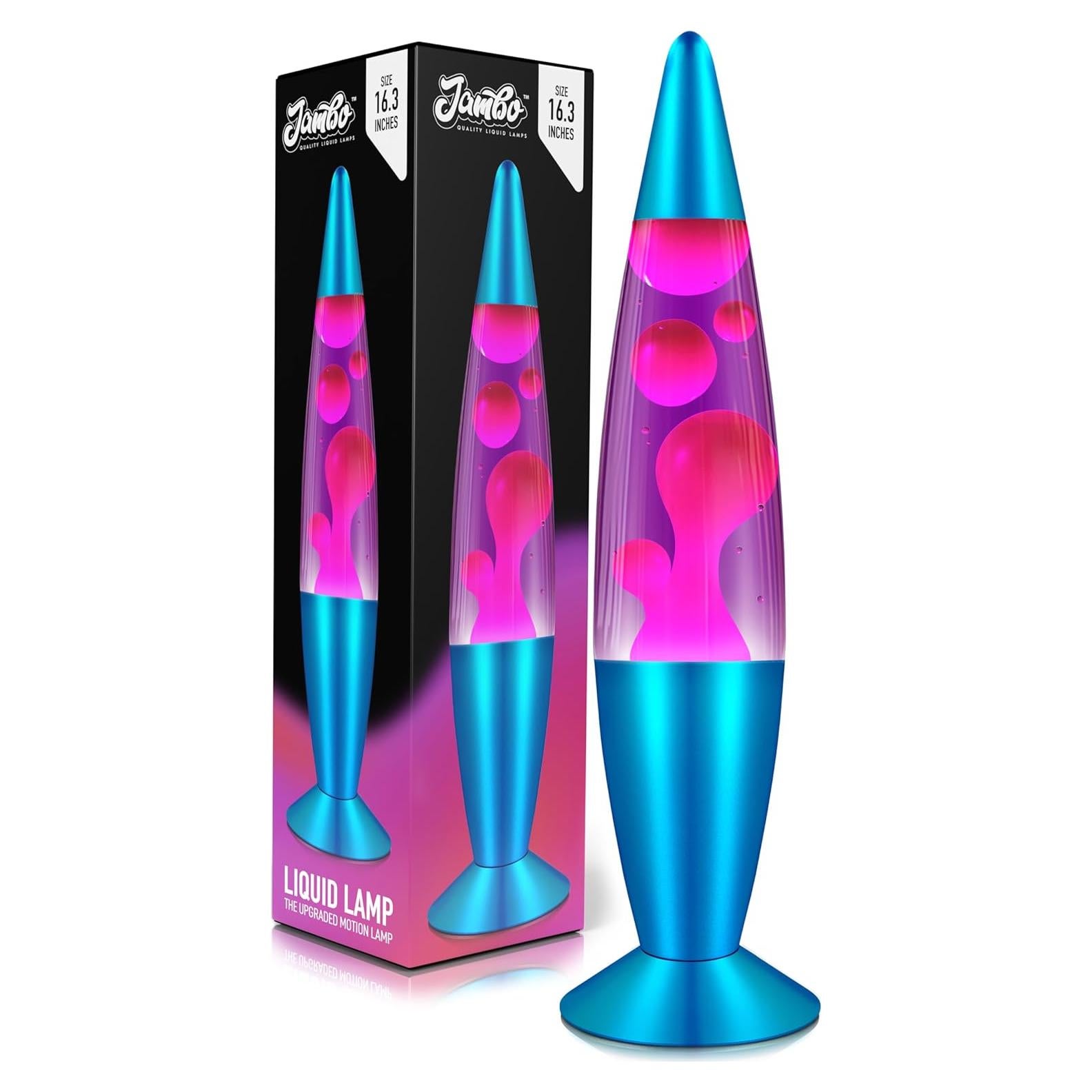 Lámpara Líquida Jambo 41.4 cm Púrpura Cera Rosa Decorativa