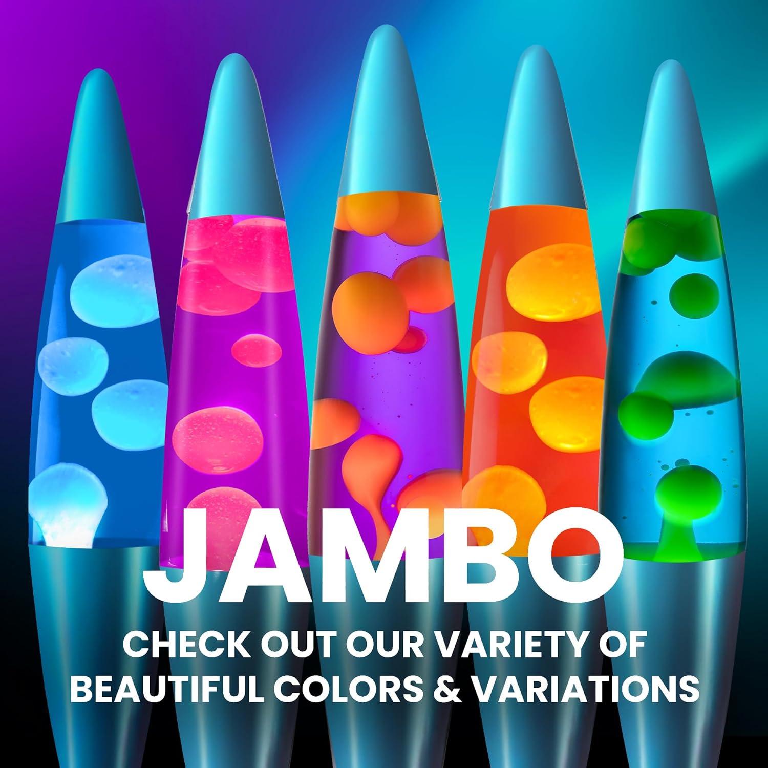 Lámpara Líquida Jambo 41.4 cm Púrpura Cera Rosa Decorativa