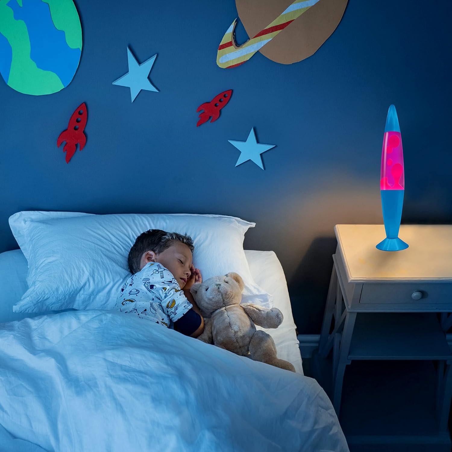 Lámpara Líquida Jambo 41.4 cm Púrpura Cera Rosa Decorativa