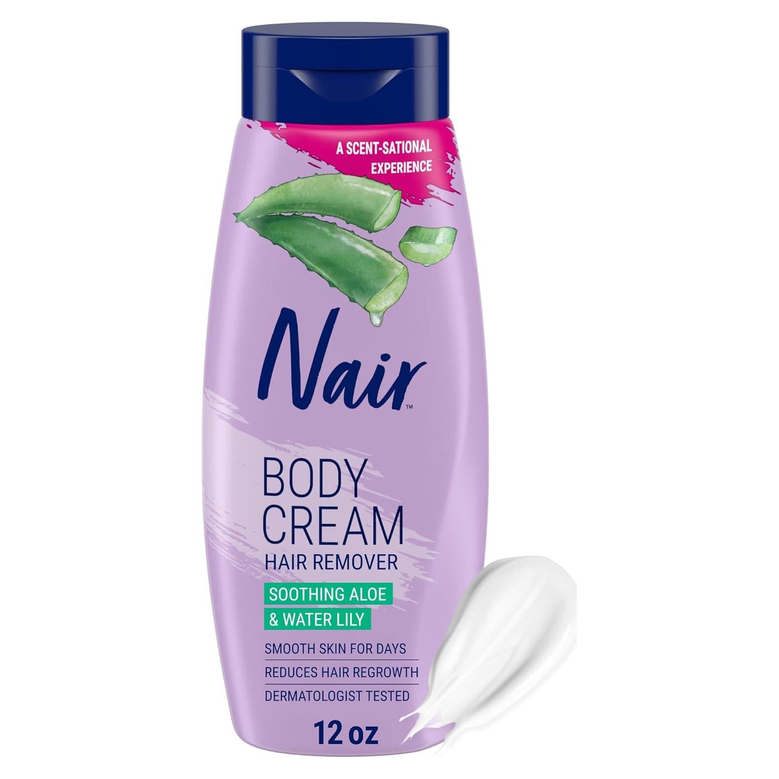 Crema Corporal Removedora de Vello Nair 340 g Aloe y Lirio de Agua