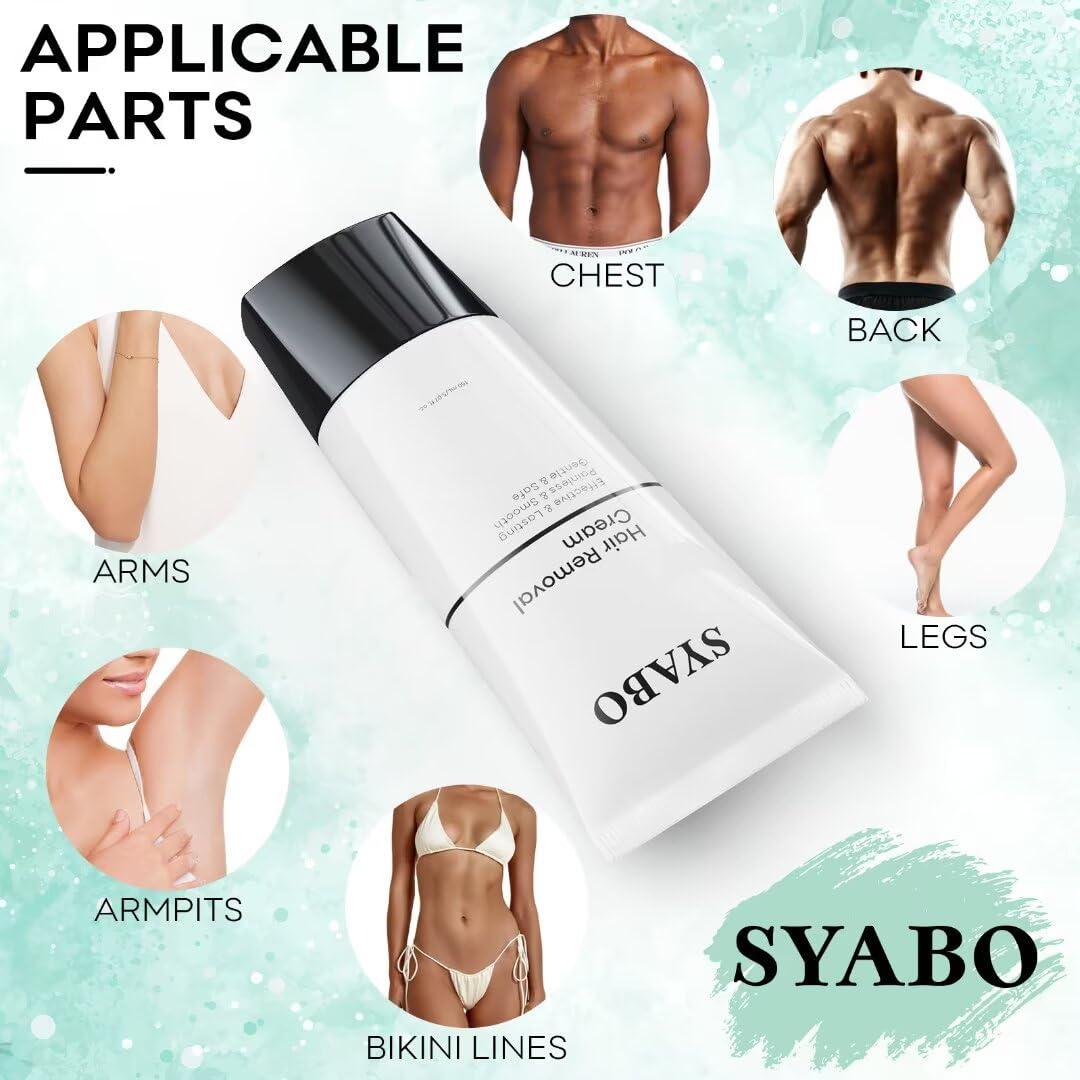 Crema Depilatoria SYABO para Mujeres y Hombres - 150ml