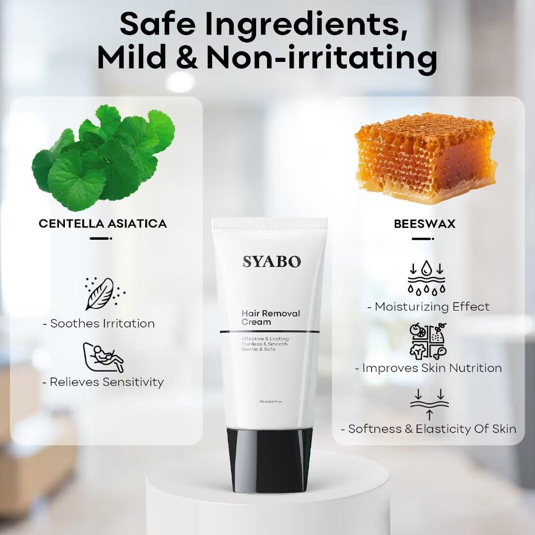 Crema Depilatoria SYABO para Mujeres y Hombres - 150ml