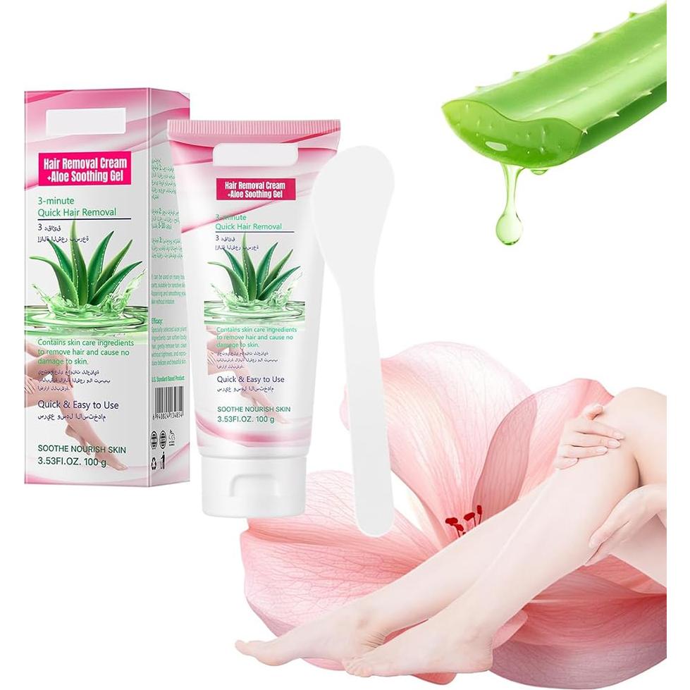 Crema Depilatoria Suave para Mujeres GUOYAOLIFU 100g - Aloe Vera