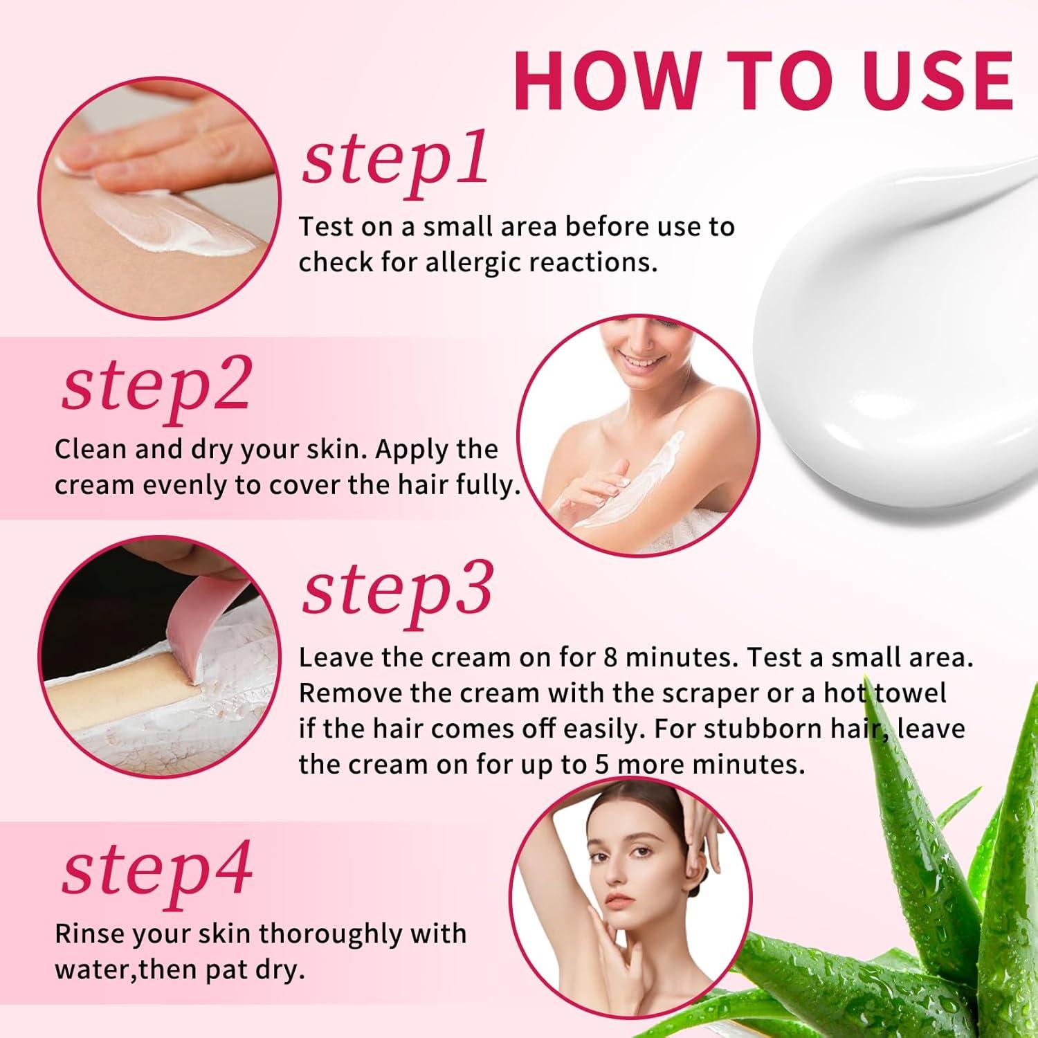 Crema Depilatoria Suave para Mujeres GUOYAOLIFU 100g - Aloe Vera