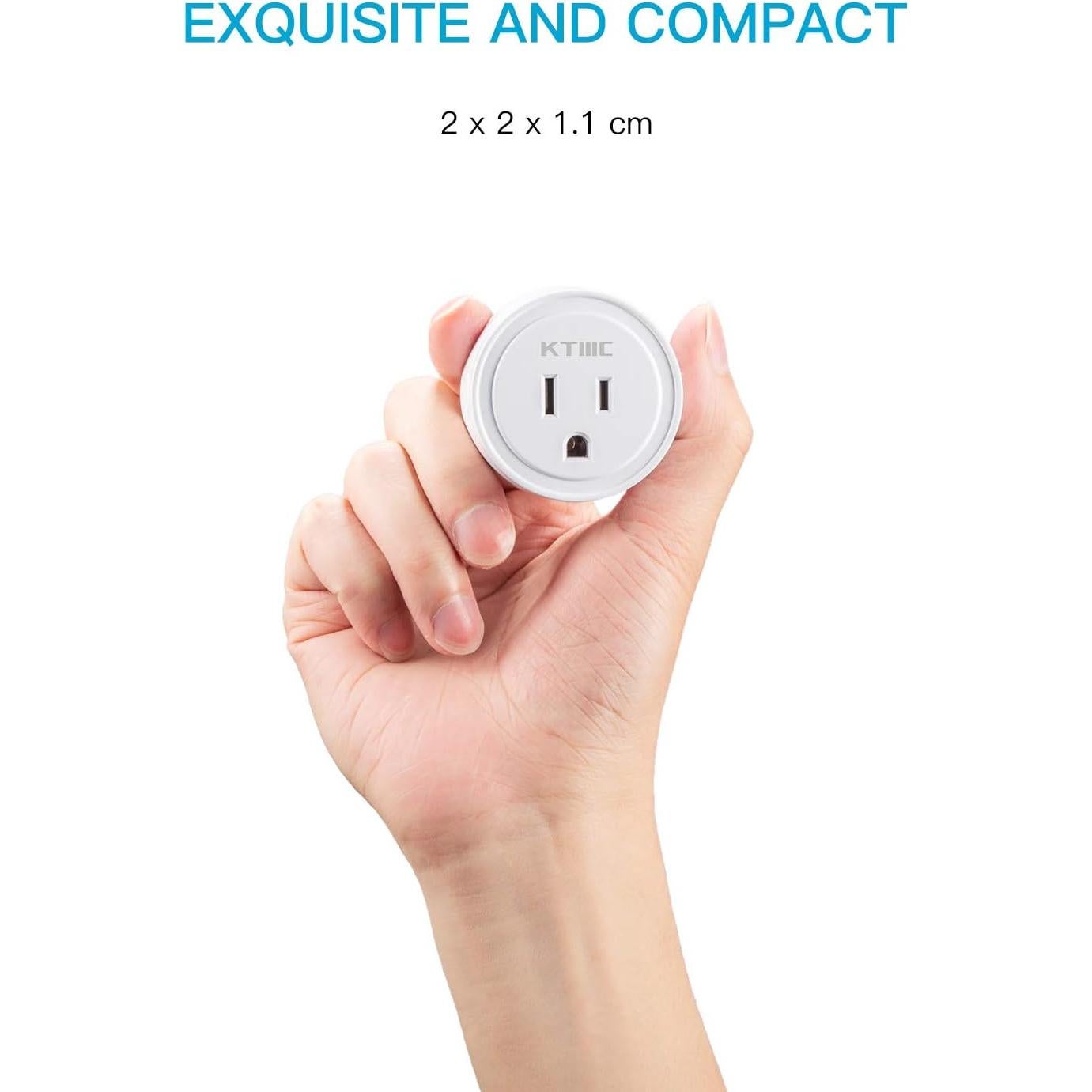 Enchufe Inteligente KTMC Paquete de 4, Control Remoto, ETL