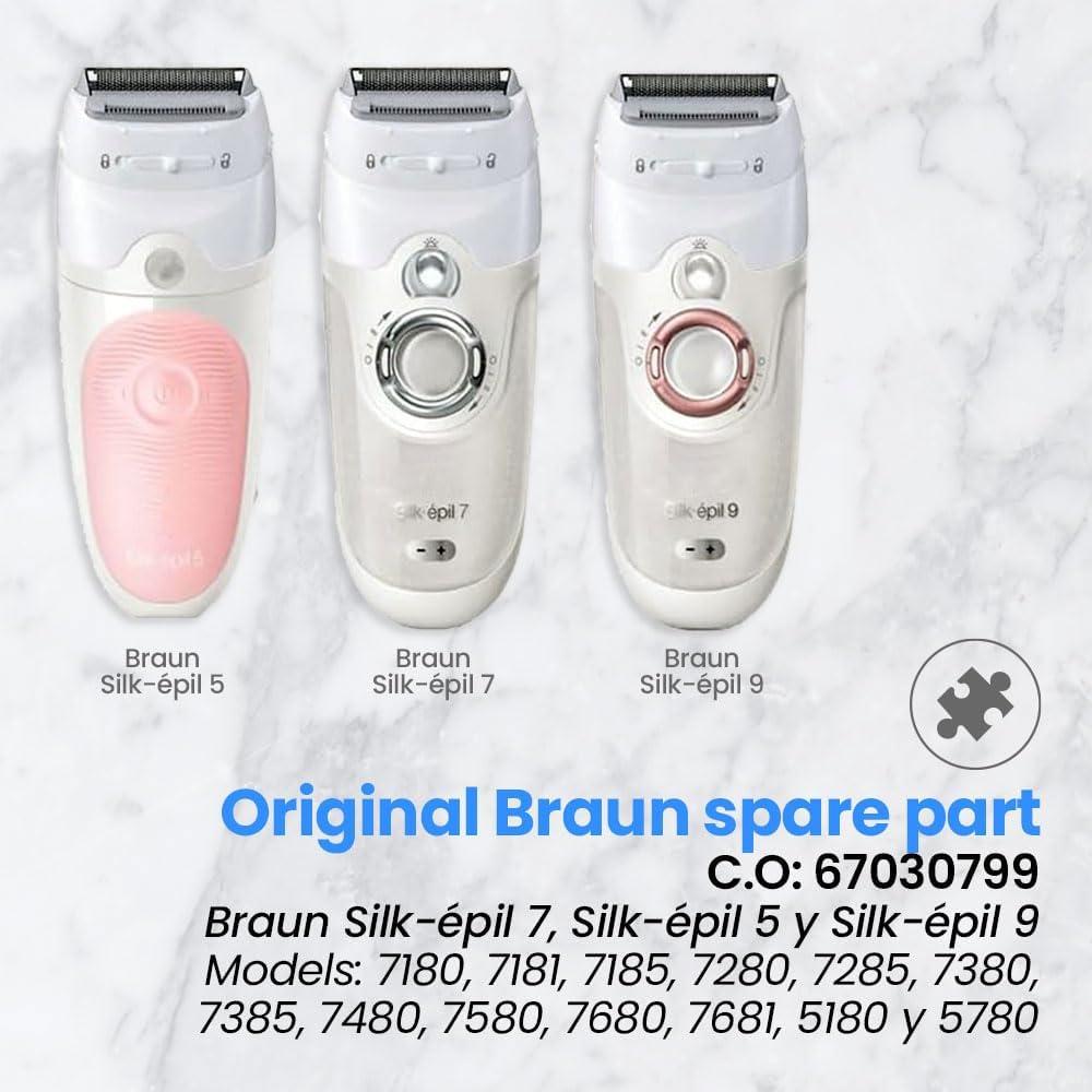 Cabezal de repuesto Braun Silk-Epil 5, 7 y 9 - Afeitado suave