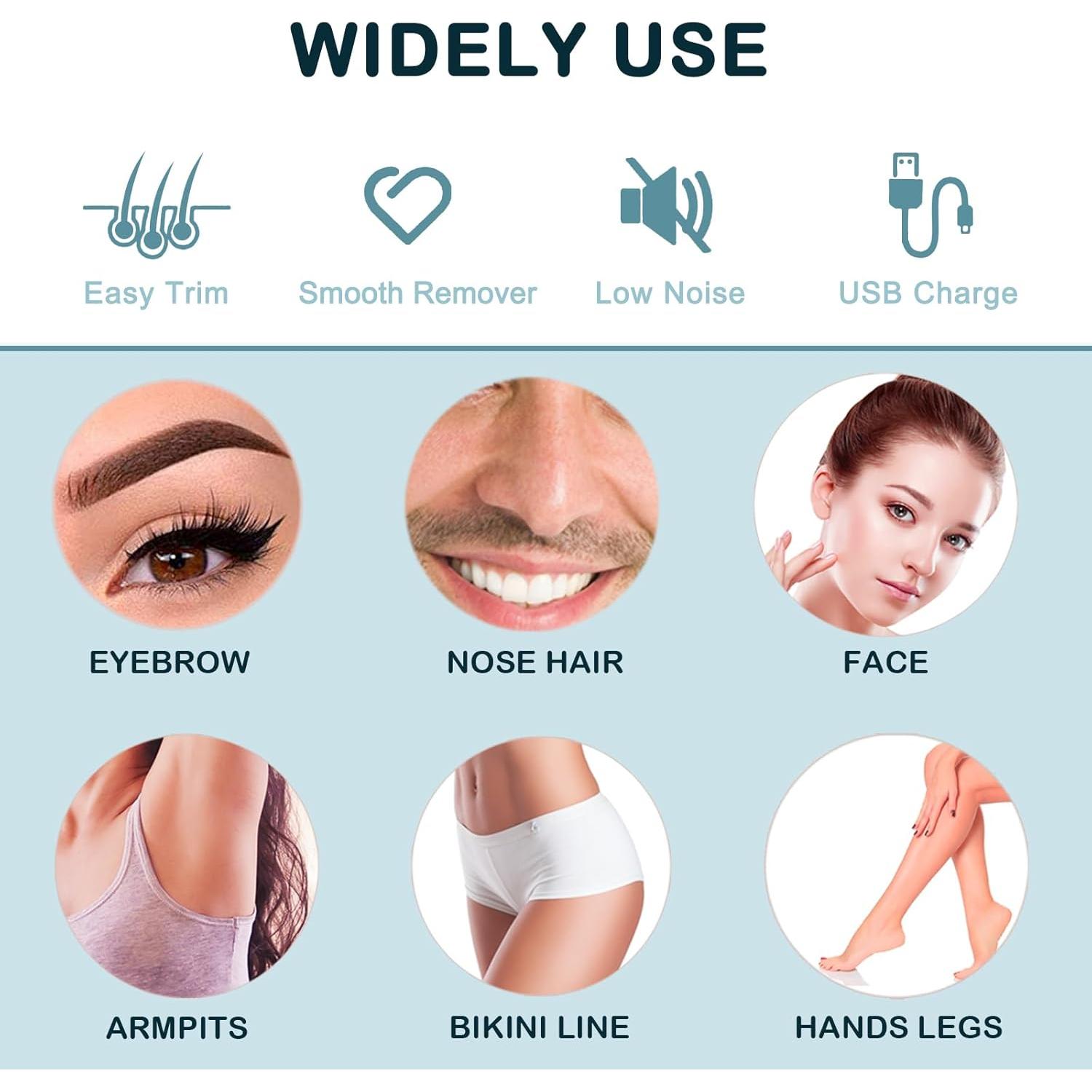 Recortador Facial Evolvique 2 en 1 Rosa con Luz LED