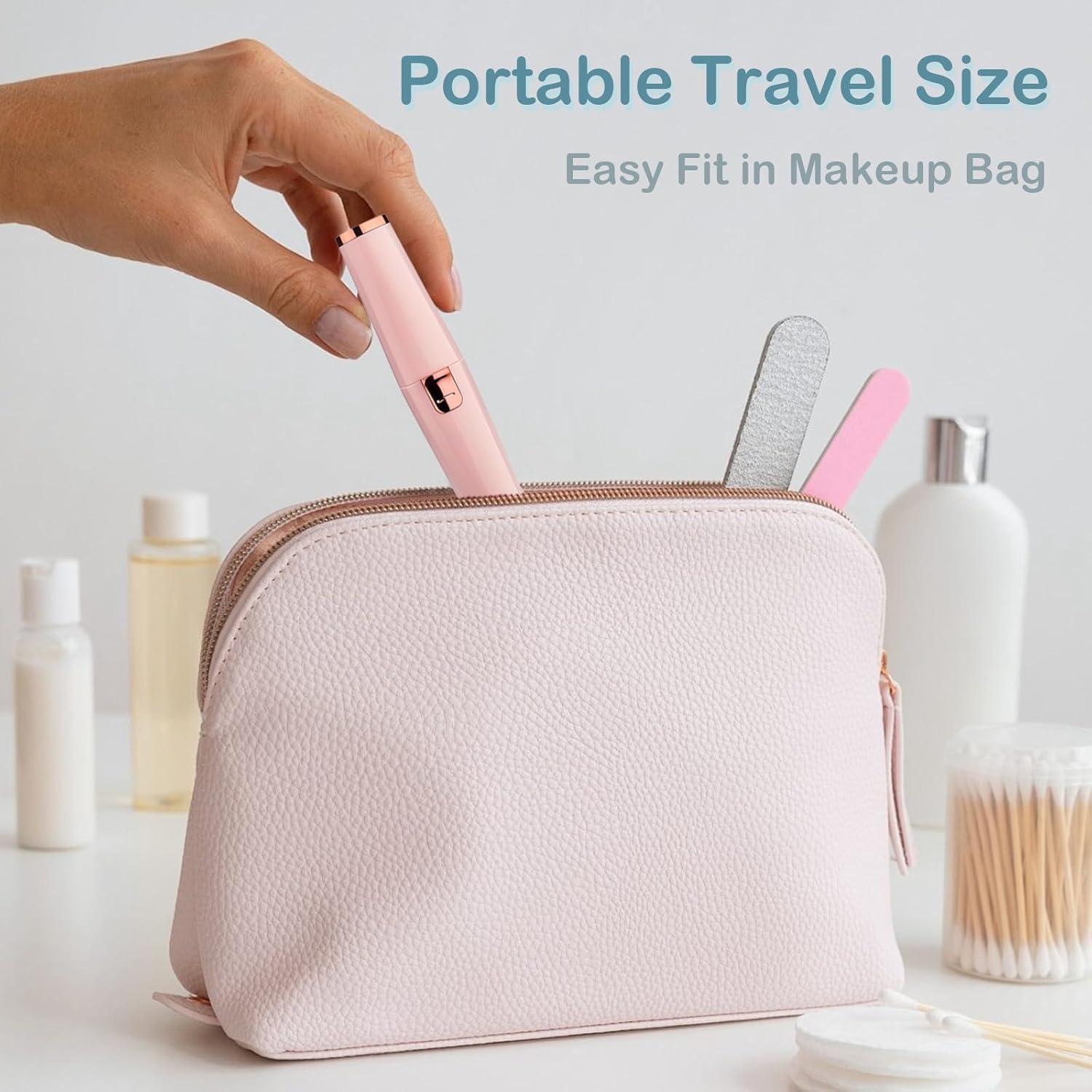 Recortador Facial Evolvique 2 en 1 Rosa con Luz LED