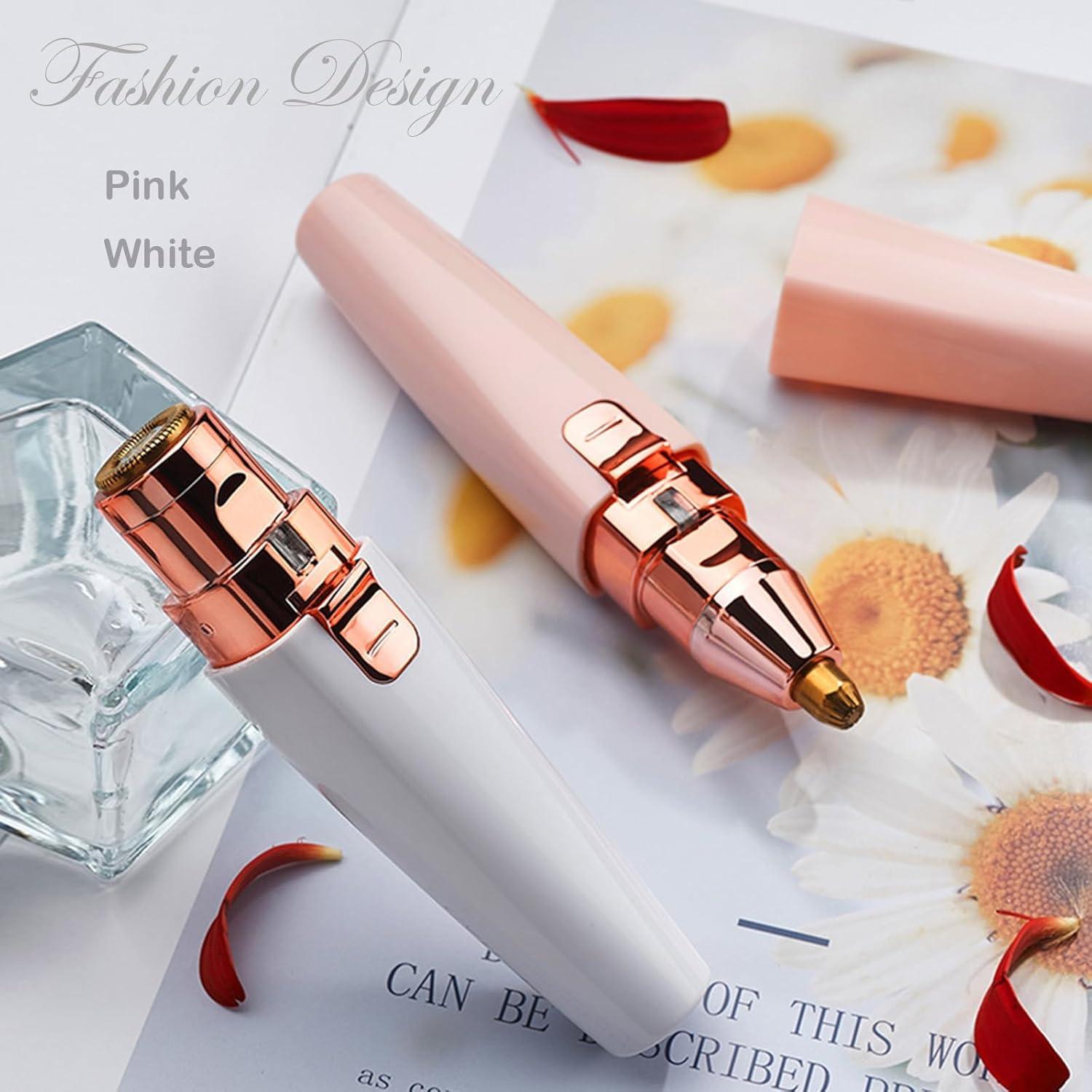 Recortador Facial Evolvique 2 en 1 Rosa con Luz LED