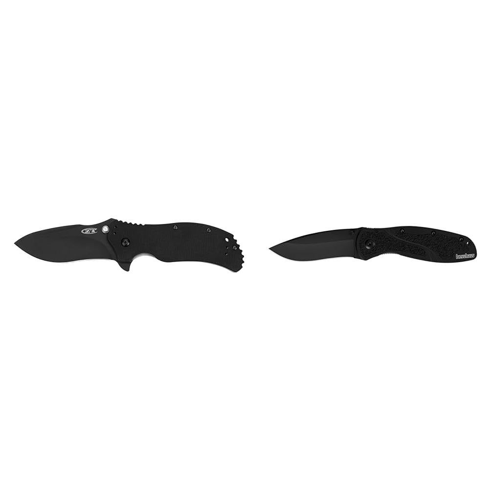 Cuchillo de bolsillo Zero Tolerance 0350 y Kershaw Blur Negro