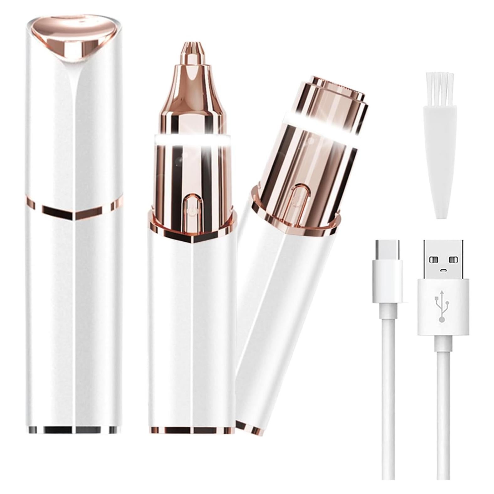 Recortador de Vello Facial Evolvique 2 en 1 USB Blanco