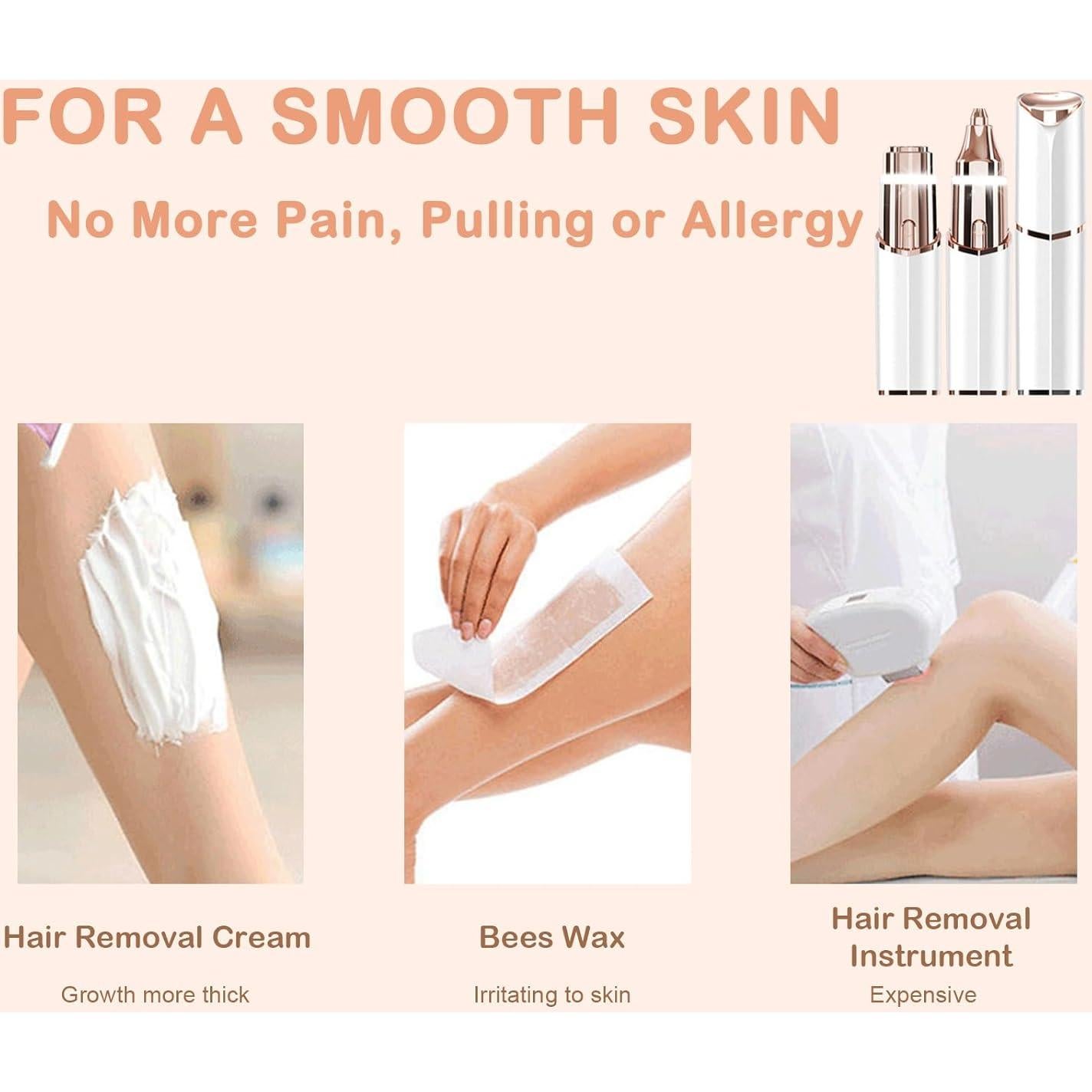 Recortador de Vello Facial Evolvique 2 en 1 USB Blanco