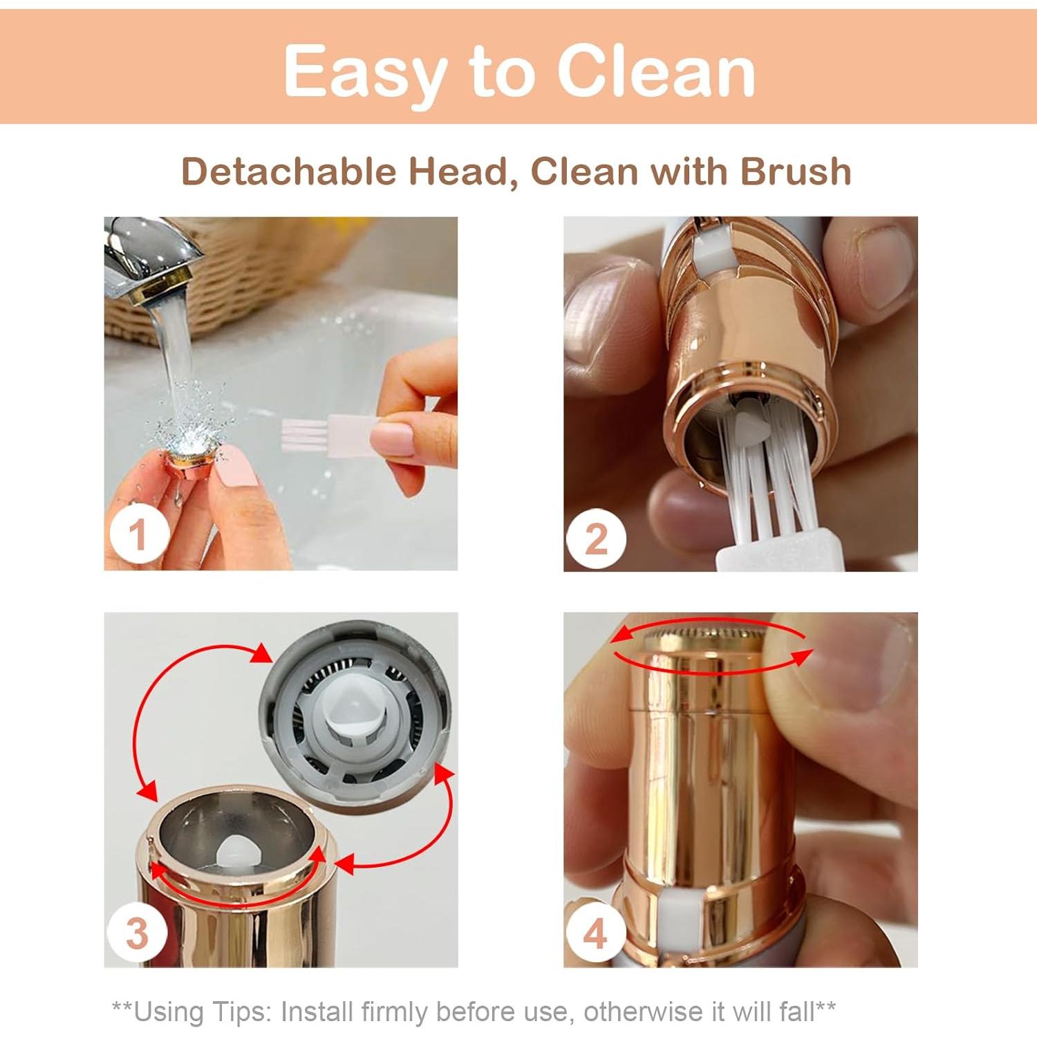 Recortador de Vello Facial Evolvique 2 en 1 USB Blanco