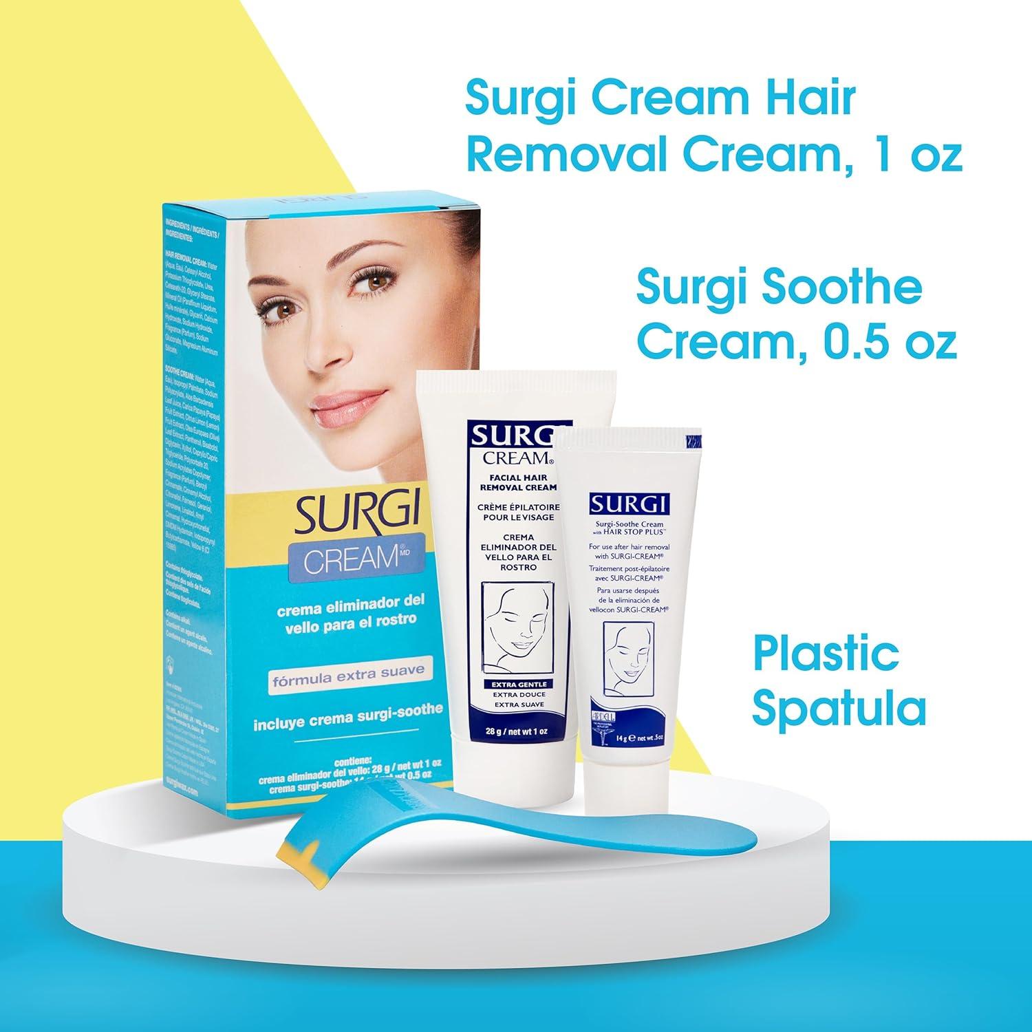 Crema Depilatoria Facial Surgiwax 59 ml, Suave y Efectiva