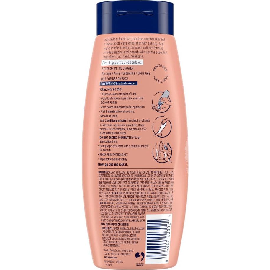 Crema de Ducha Nair 340g con Aceite de Argán y Flor de Naranjo