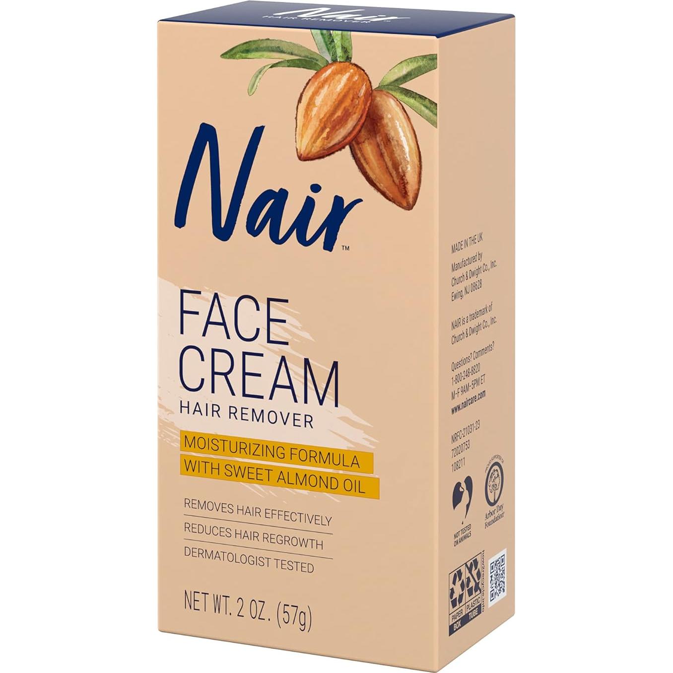 Crema Facial Hidratante Nair con Aceite de Almendra 56 g
