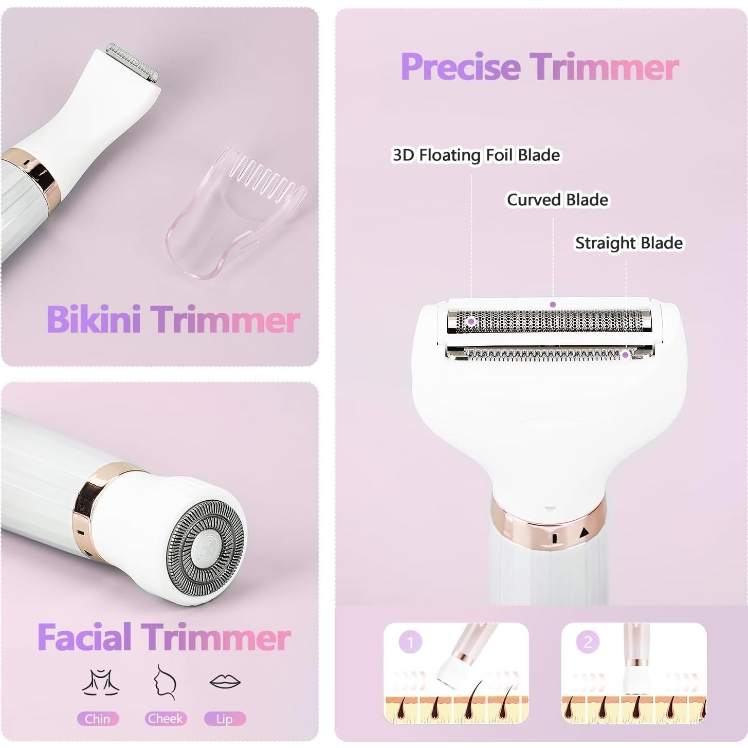 Afeitadora eléctrica 5 en 1 HaetFire para mujeres oro