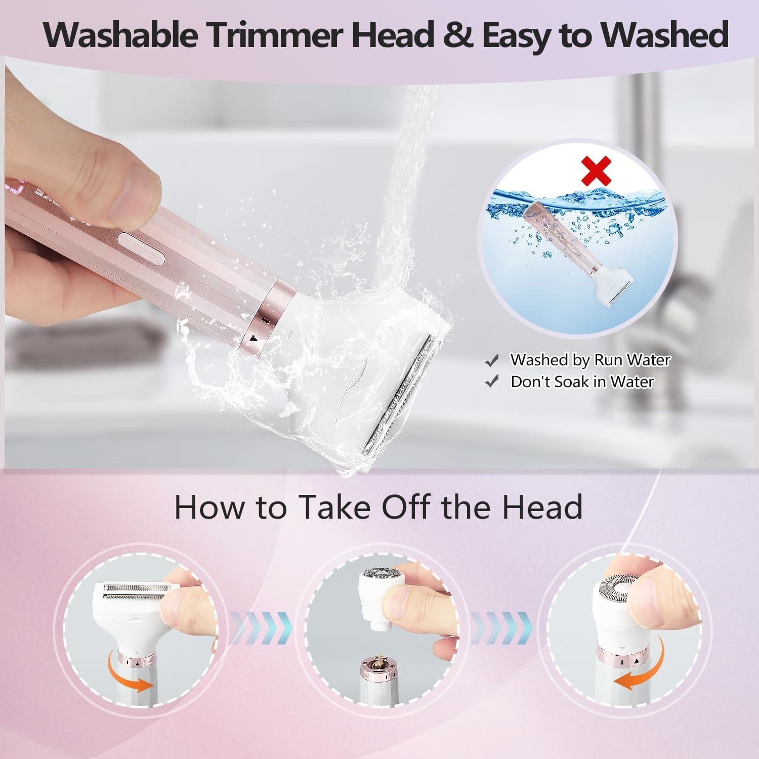 Afeitadora eléctrica 5 en 1 HaetFire para mujeres oro