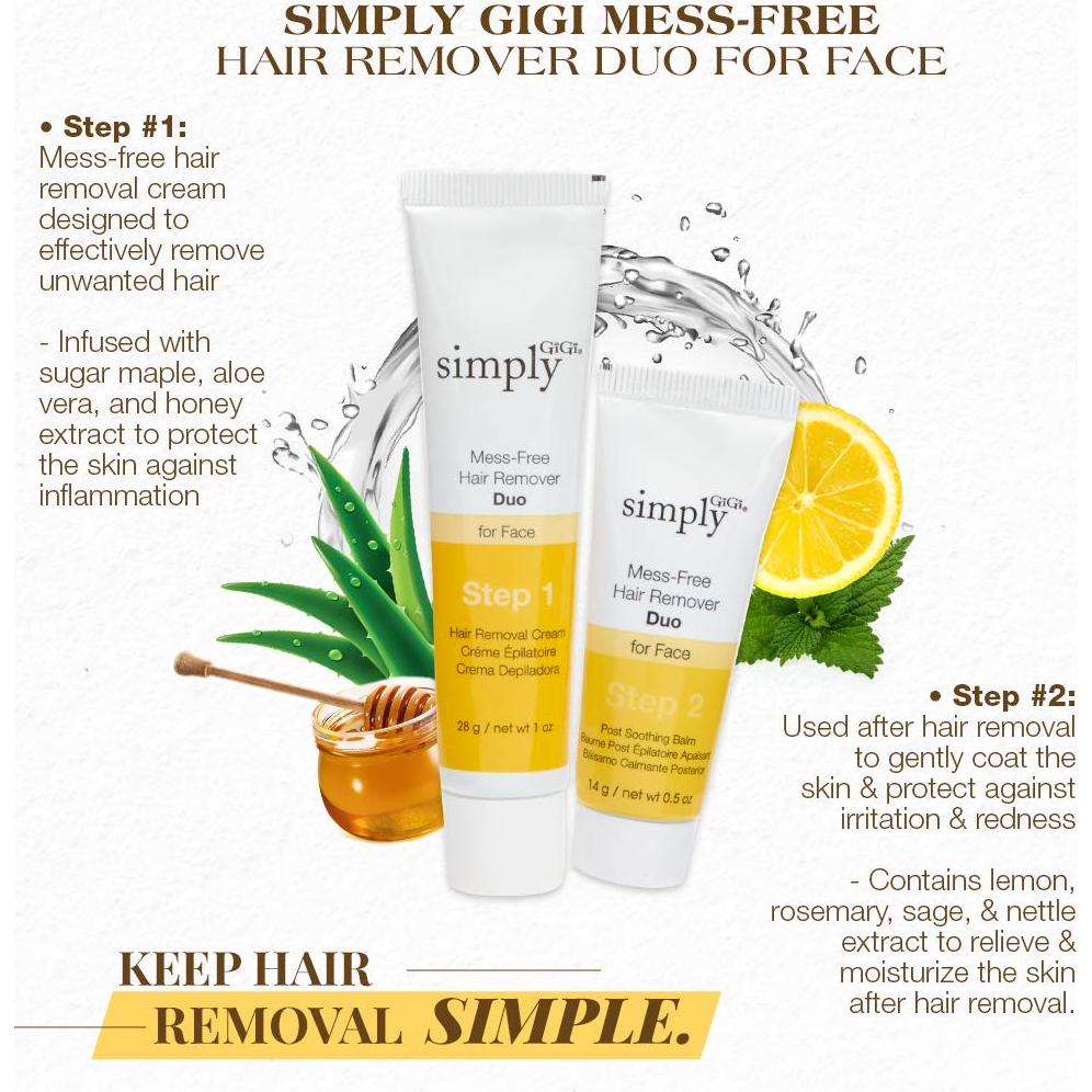 Dúo Depilatorio GiGi 2 Piezas Crema y Bálsamo Calmante