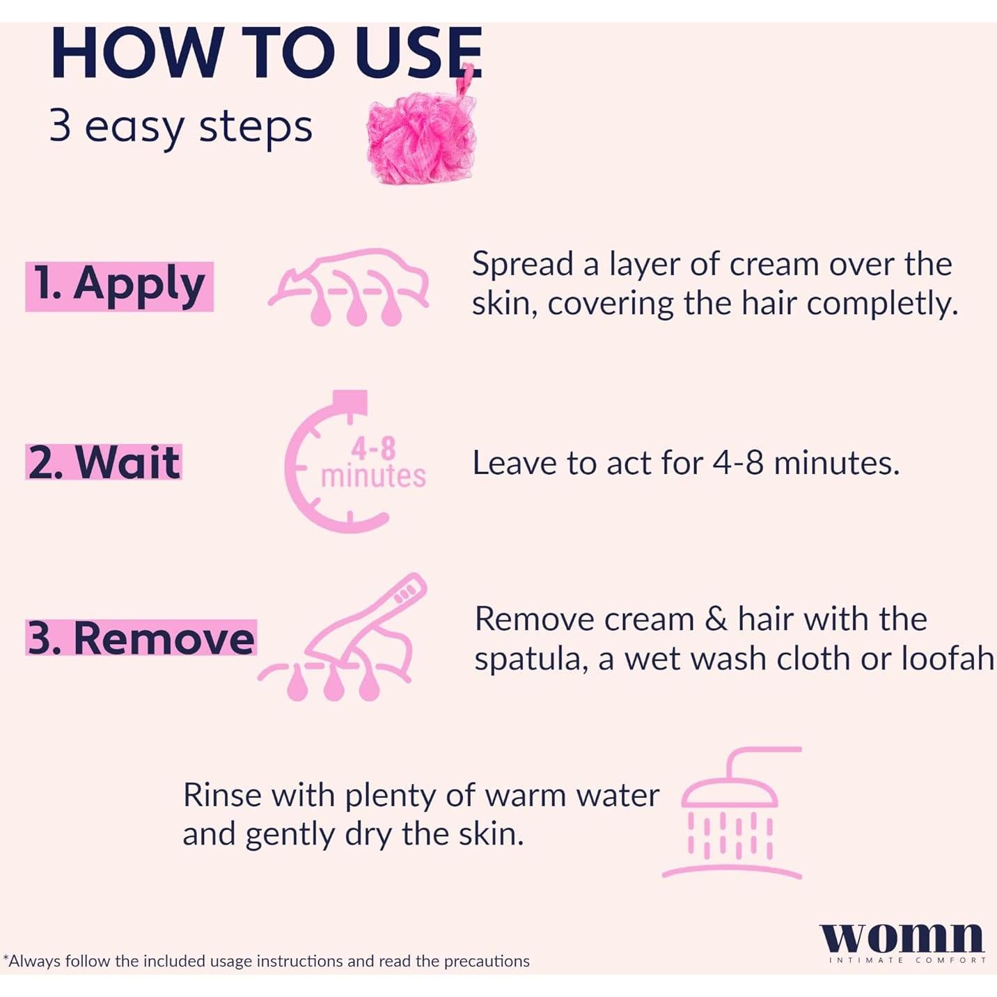 Crema Depilatoria womn Intimate Comfort 100ml para Bikini