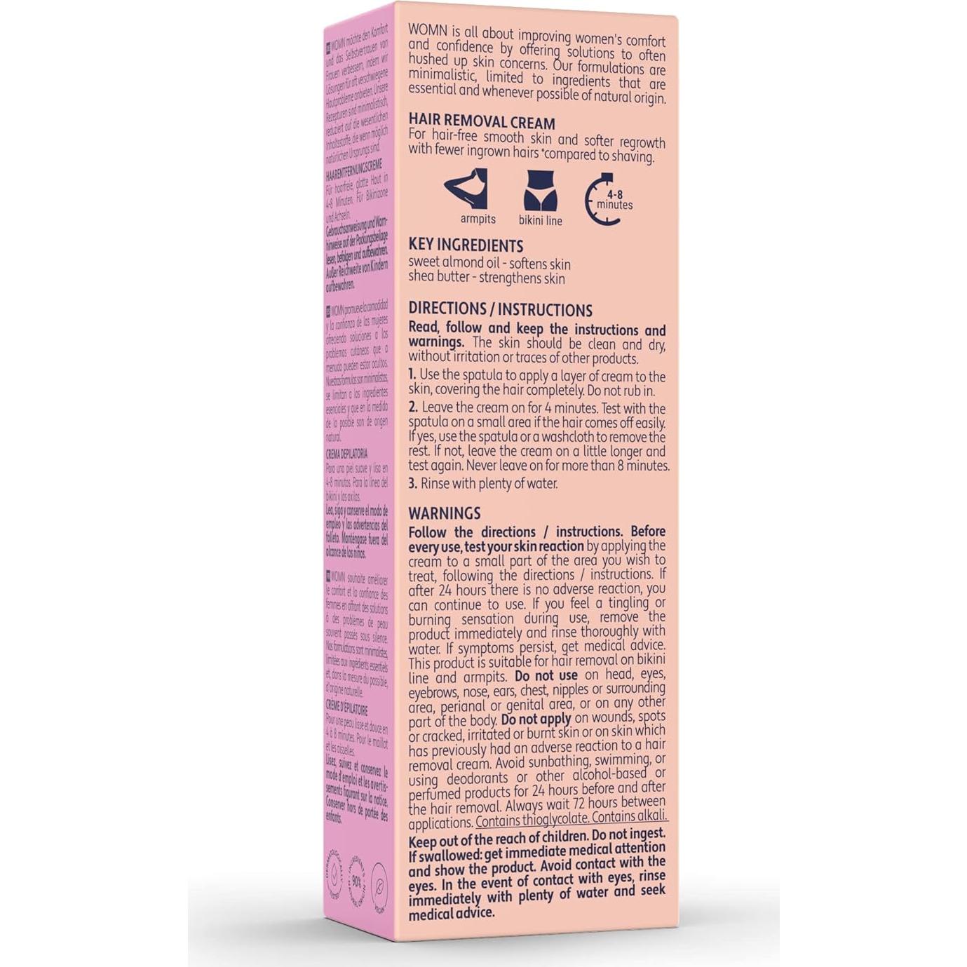 Crema Depilatoria womn Intimate Comfort 100ml para Bikini