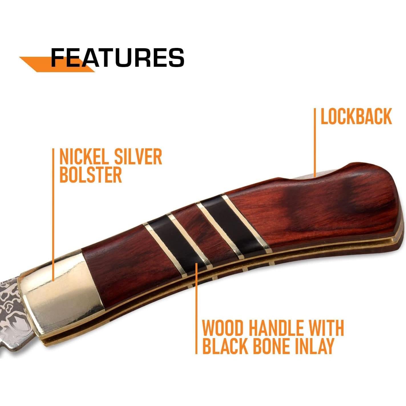 Cuchillo Plegable Elk Ridge 951WBCR-ER 5.25" Acero Inoxidable