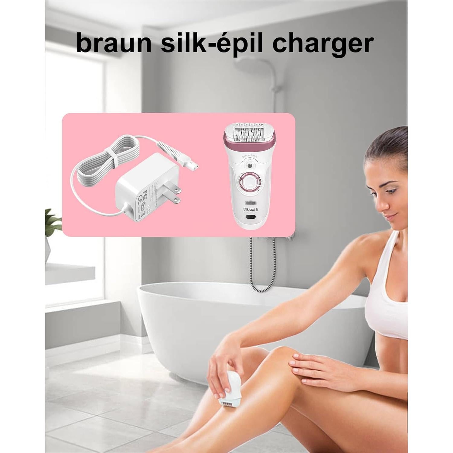 Cargador Braun Silk Epil 9 7 5 1.80m AC 100-240V