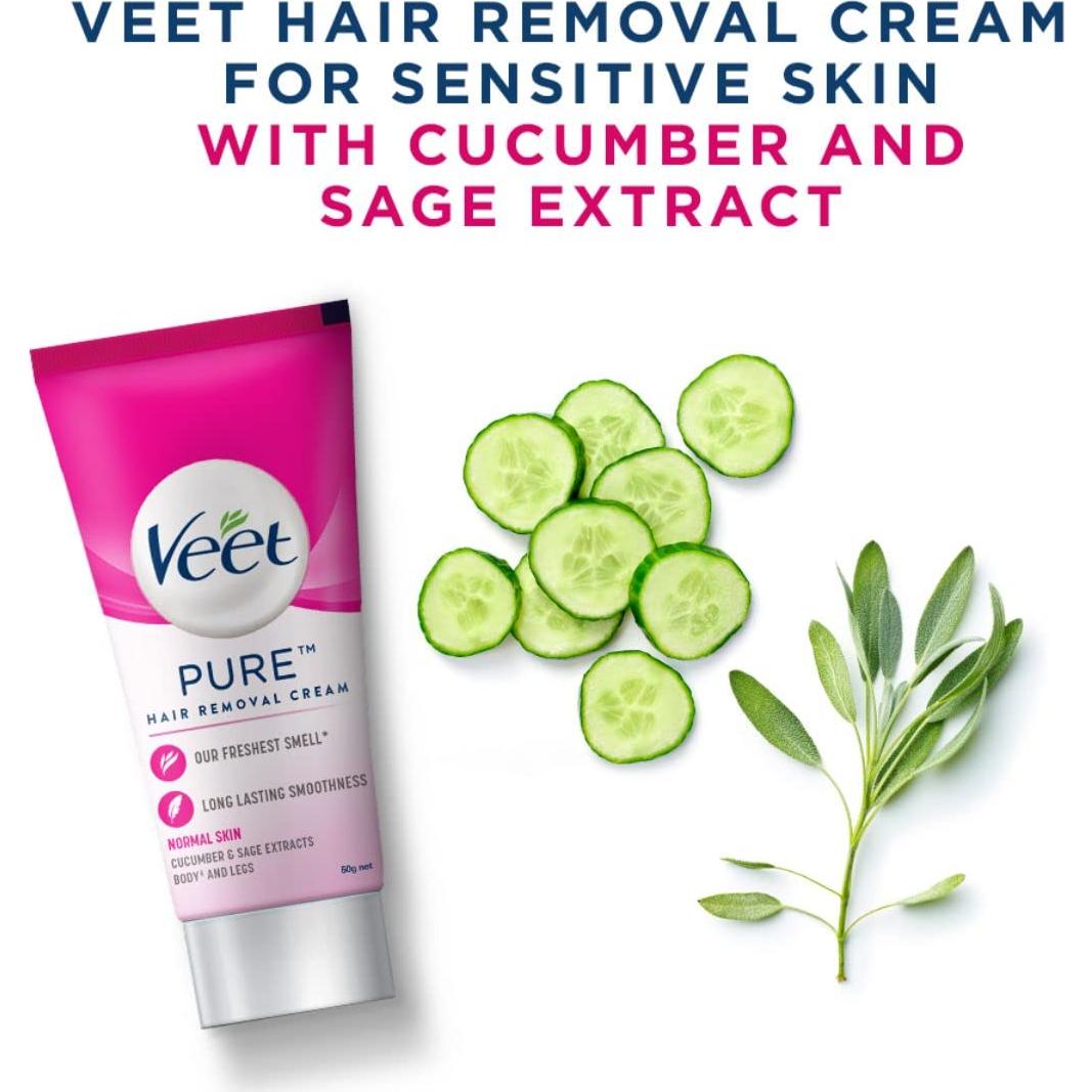 Crema Depilatoria Veet 50 g para Piel Normal