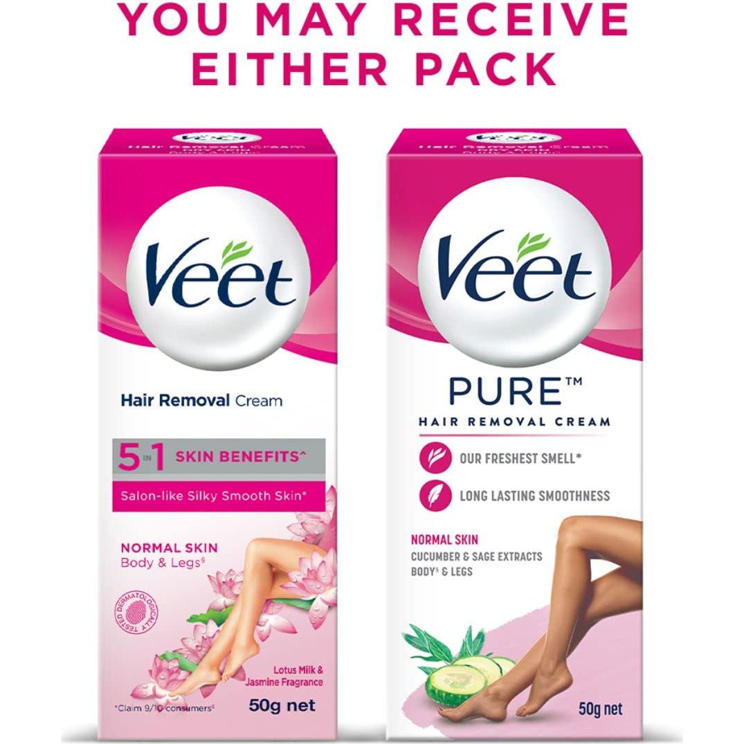 Crema Depilatoria Veet 50 g para Piel Normal