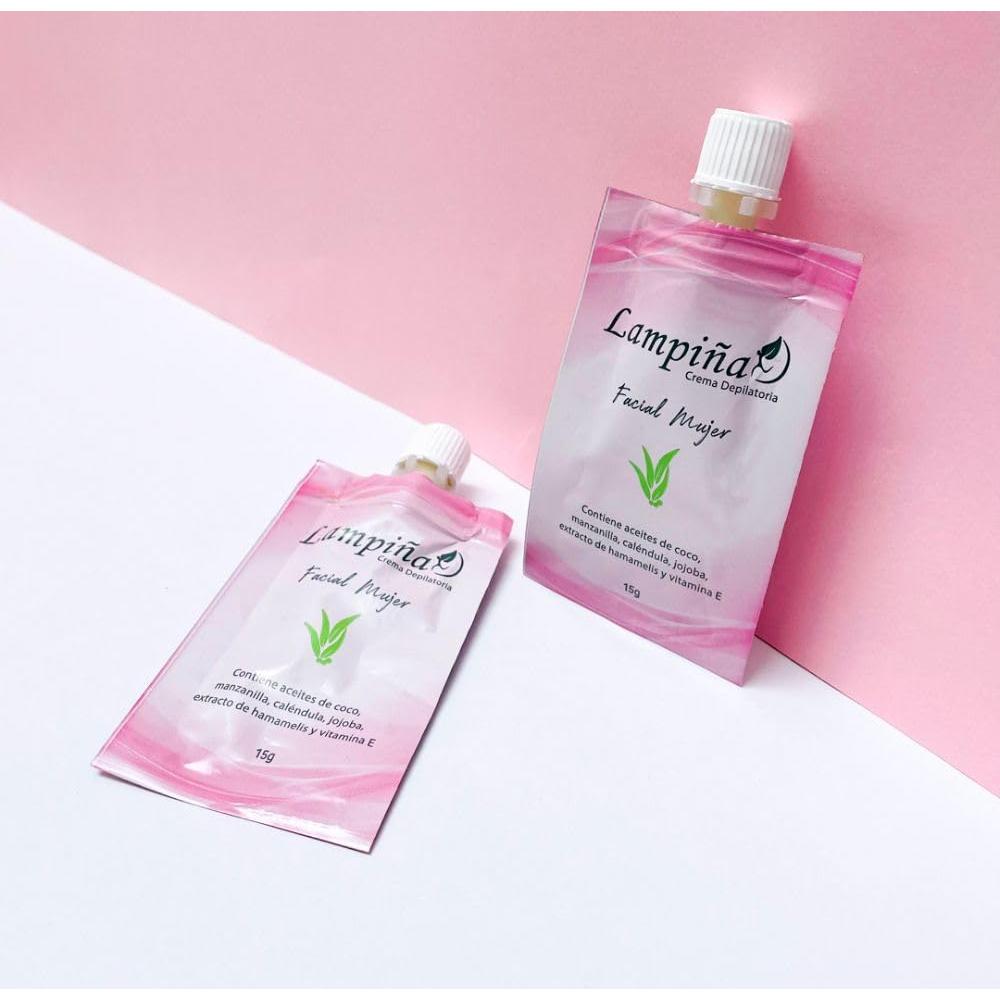 Combo 6 Crema Depilatoria Lampiña 30g y Facial Hidratante
