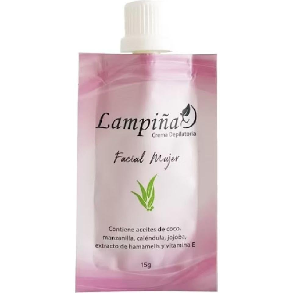 Combo 6 Crema Depilatoria Lampiña 30g y Facial Hidratante