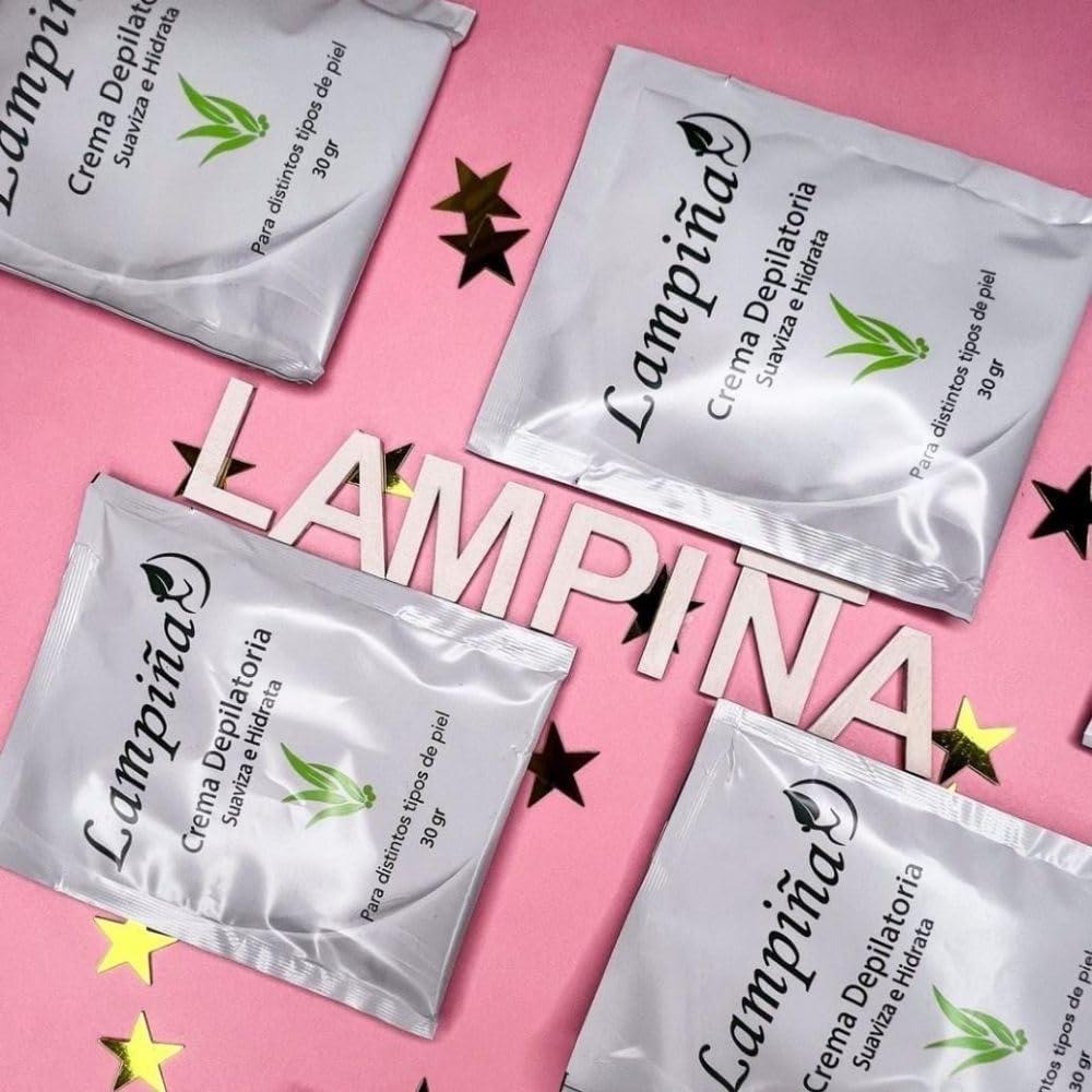 Combo 6 Crema Depilatoria Lampiña 30g y Facial Hidratante