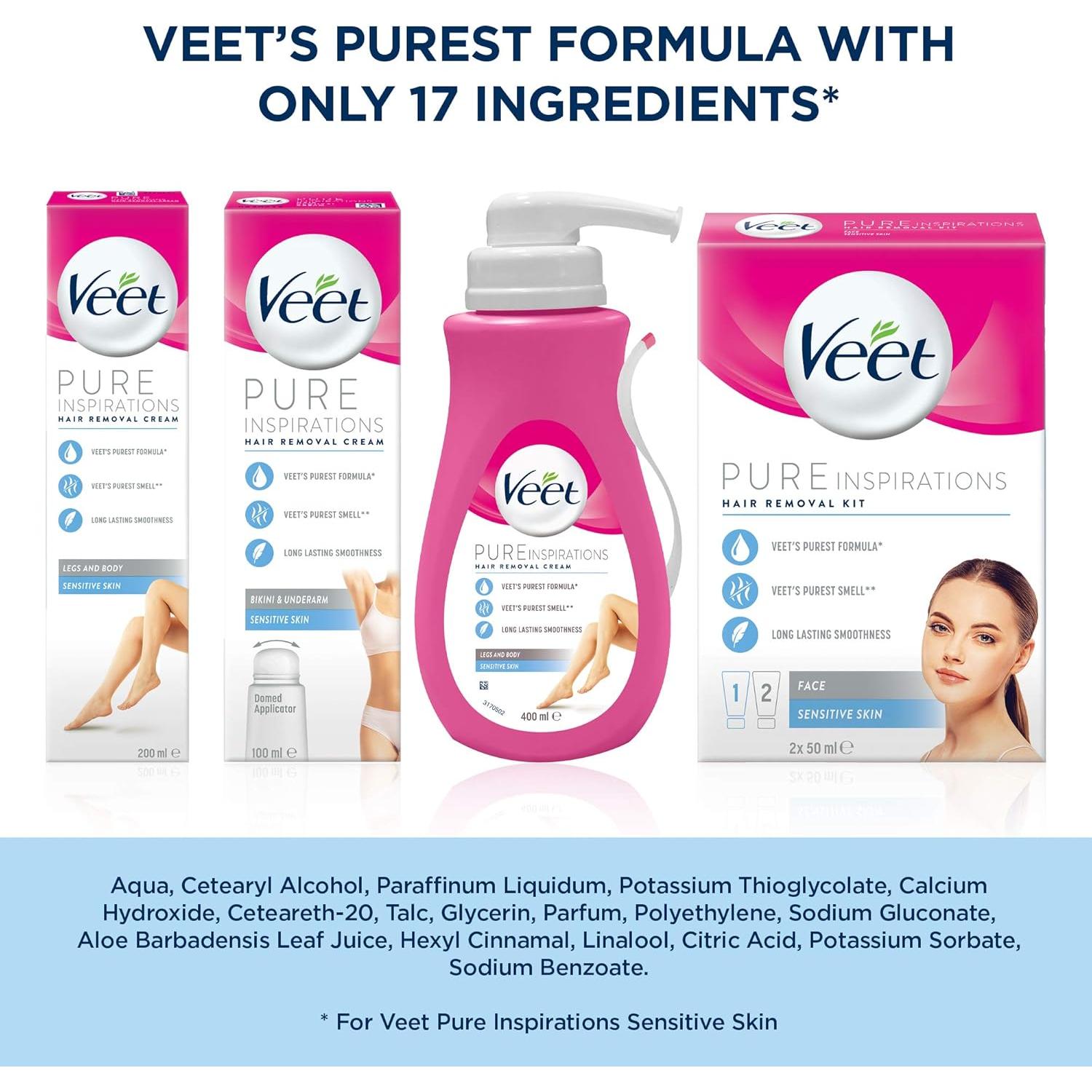 Crema Depilatoria Veet Piel Sensible 200ml Aloe Vera