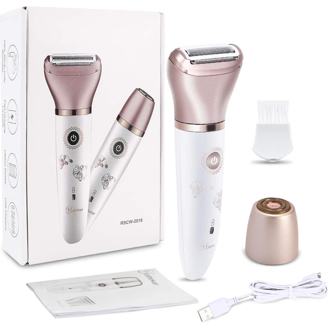 Afeitadora eléctrica RenFox 2 en 1 hipoalergénica USB