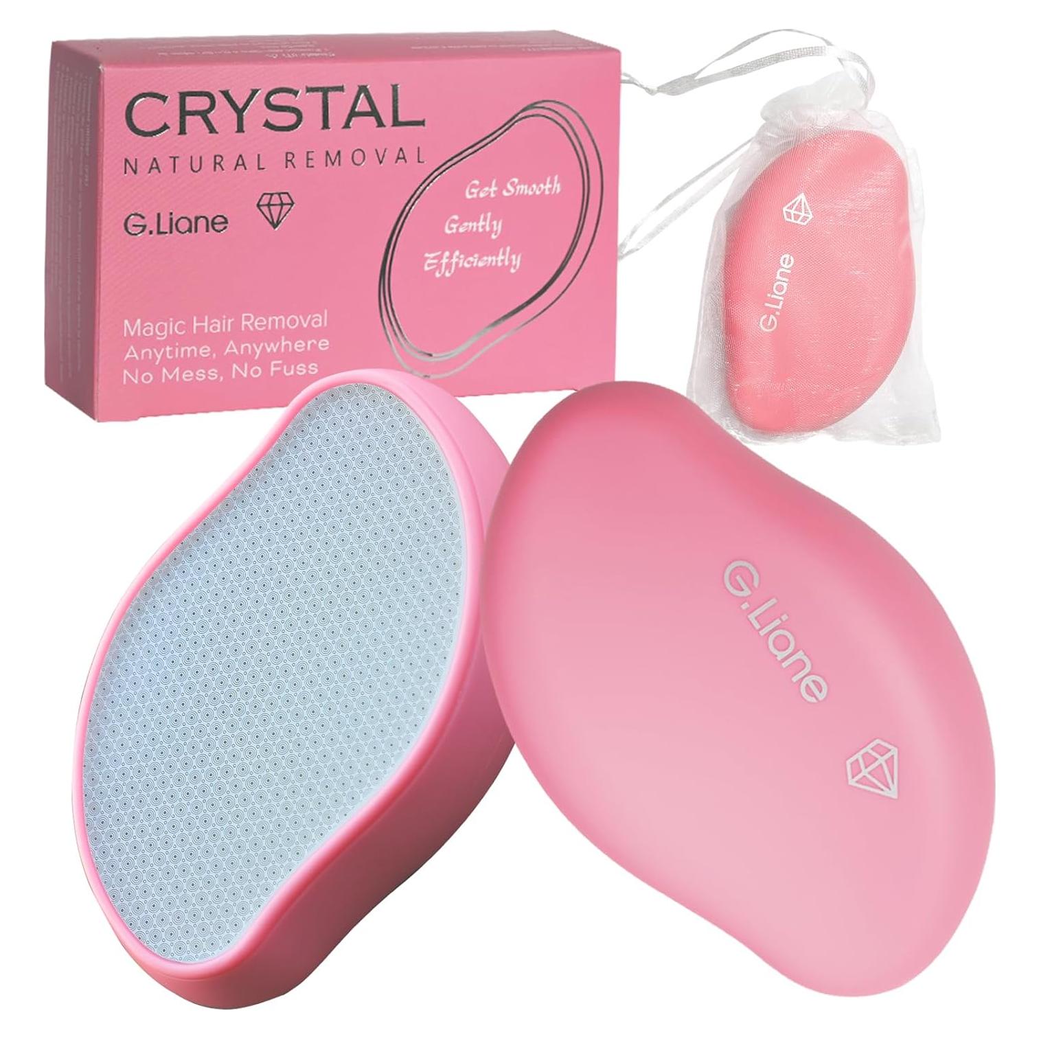 Removedor de Vello G.Liane Cristal Rosa Claro 10.5x6.5cm