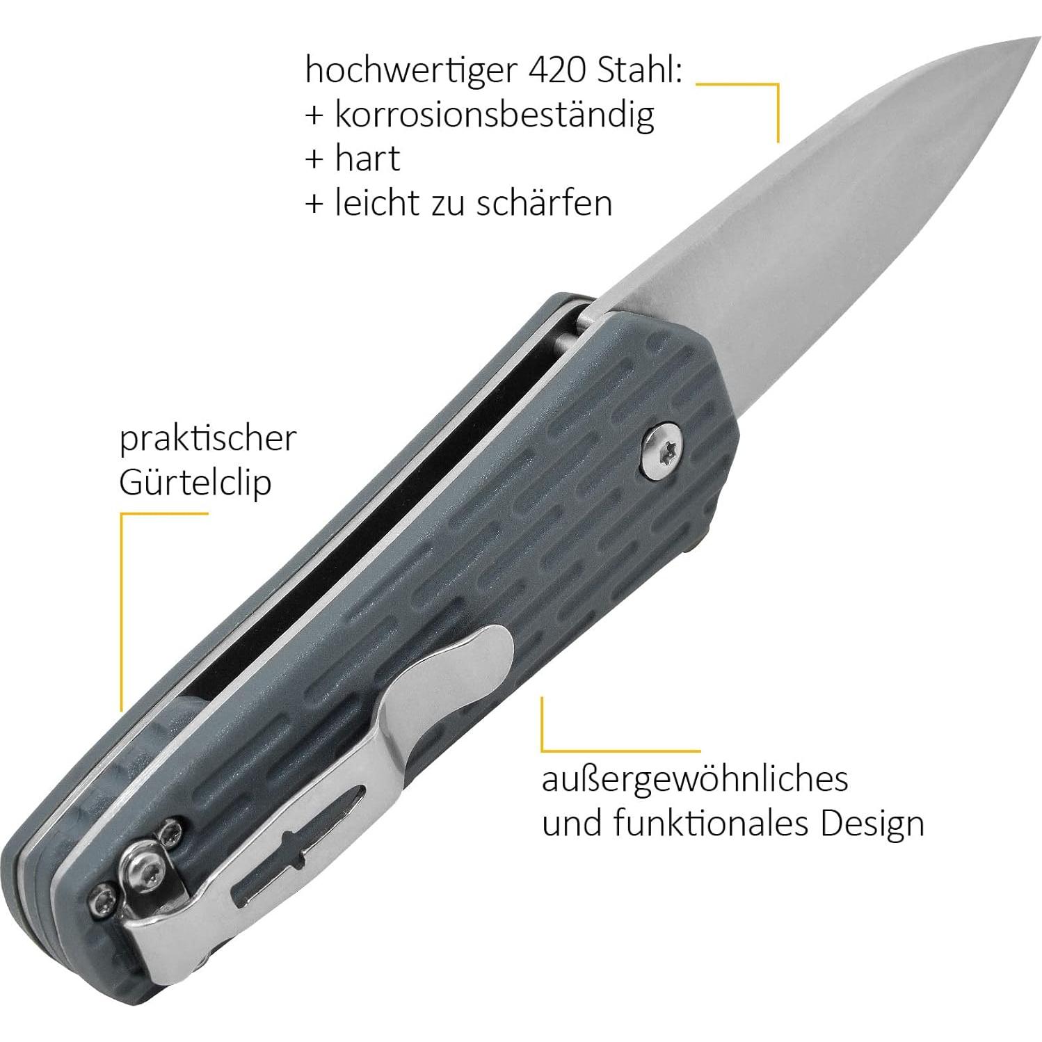 Cuchillo Plegable Camillus 19399, Hoja de 5.7 cm, Azul