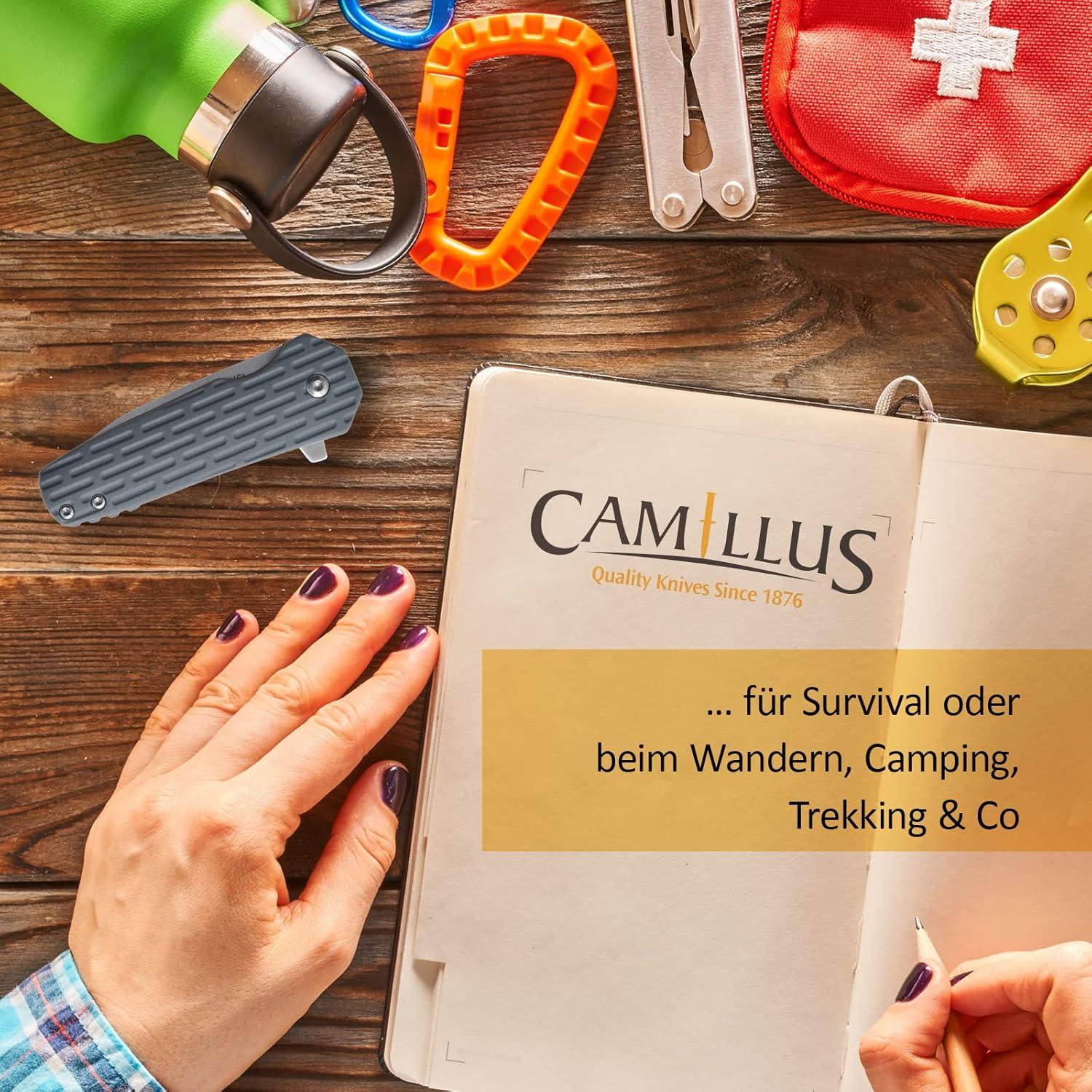 Cuchillo Plegable Camillus 19399, Hoja de 5.7 cm, Azul