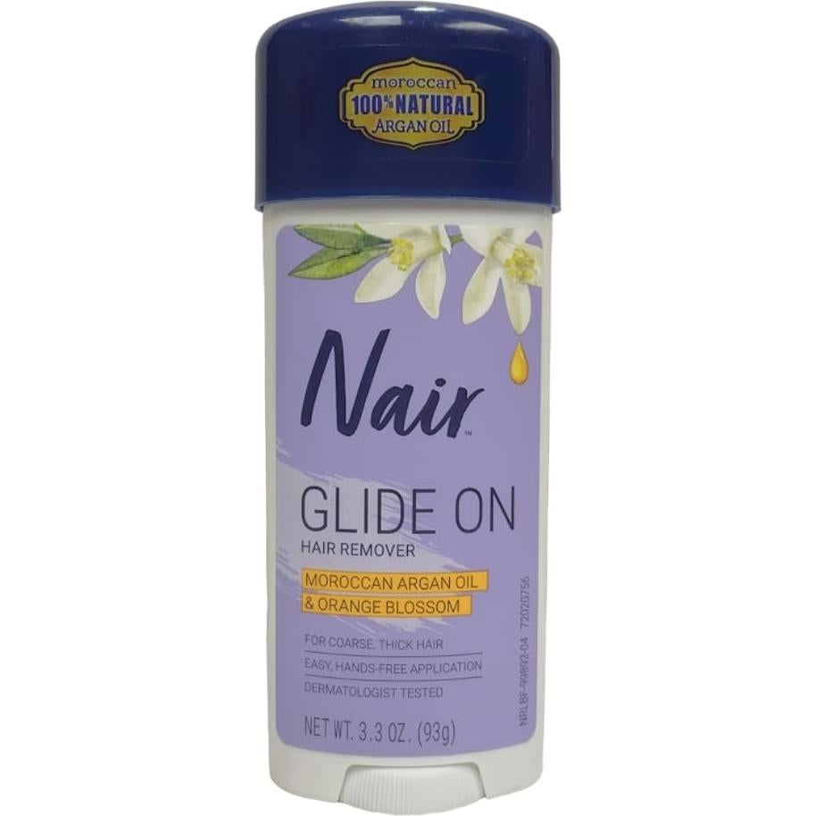 Crema Removedora de Cabello Nair Glide On 93 g con Argán