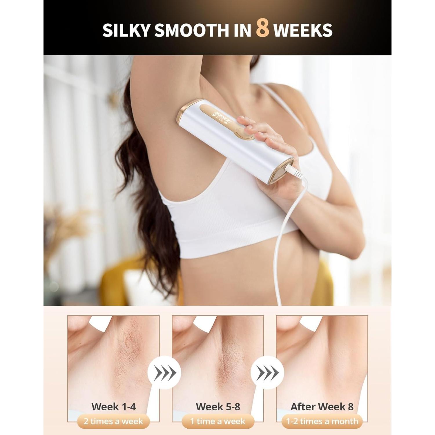 Depiladora Láser IPL LYSMOSKI 3 en 1 con Enfriamiento 9 Niveles