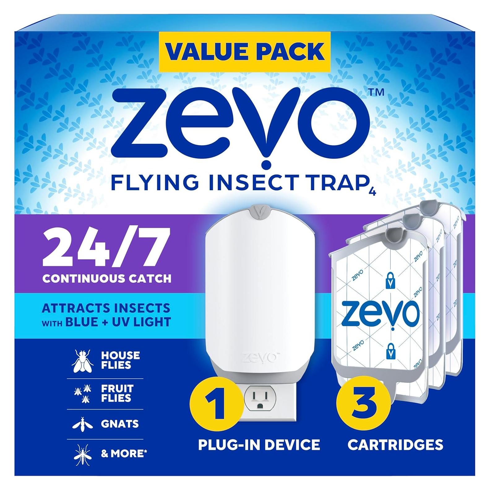 Trampa de Insectos Zevo Modelo 4 - 1 Dispositivo y 3 Cartuchos