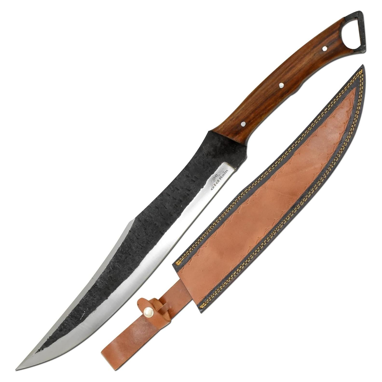 Machete de Caza Old Ram 57.15 cm Acero al Carbono 1075