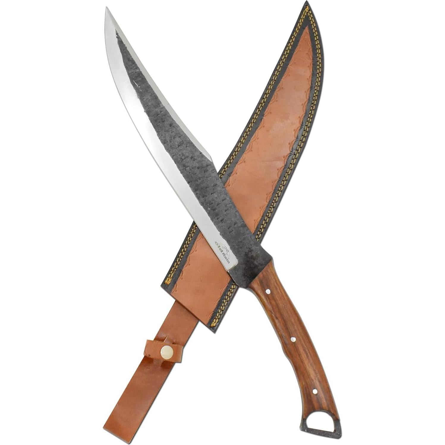 Machete de Caza Old Ram 57.15 cm Acero al Carbono 1075