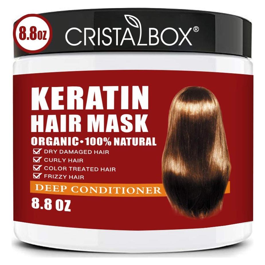 Mascarilla de Keratina CRISTALBOX 250g Hidratante para Cabello