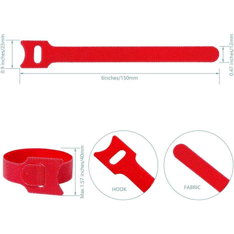 Cintas de Sujeción BALABALA 100 Pcs 15,24 cm Multi-Color