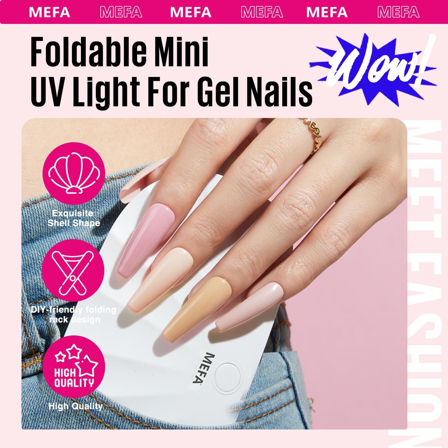 Kit de Esmalte en Gel MEFA 19 Piezas con Luz UV